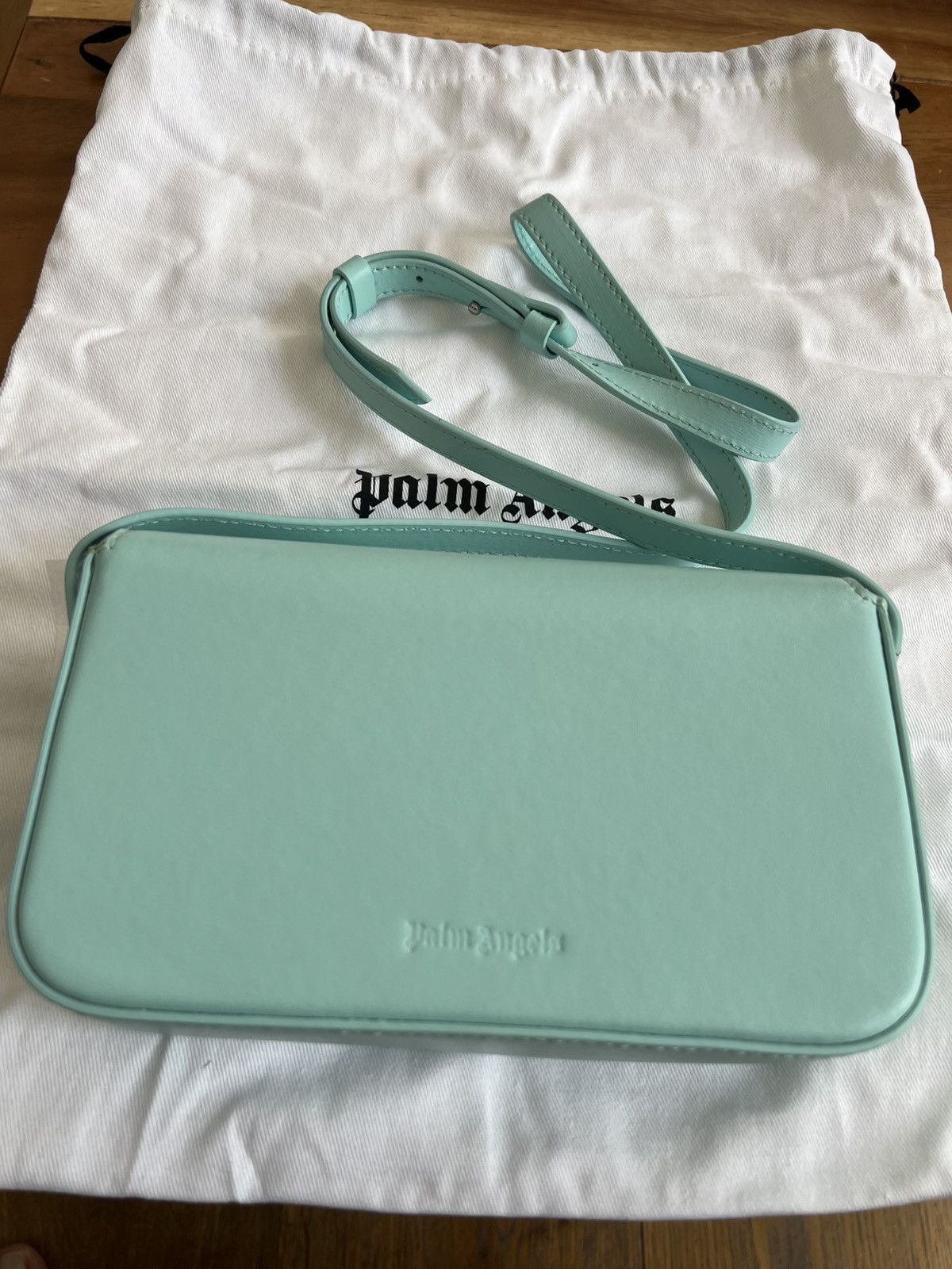 Palm Angels Palm Angels "Palm Beach" shoulder bag in blue calf leather Size ONE SIZE - 8 Thumbnail