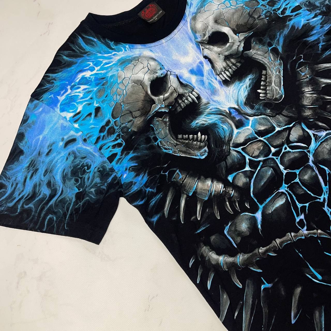 Vintage Affliction Vintage Affliction style flame skulls y2k tee Size US M / EU 48-50 / 2 - 6 Thumbnail