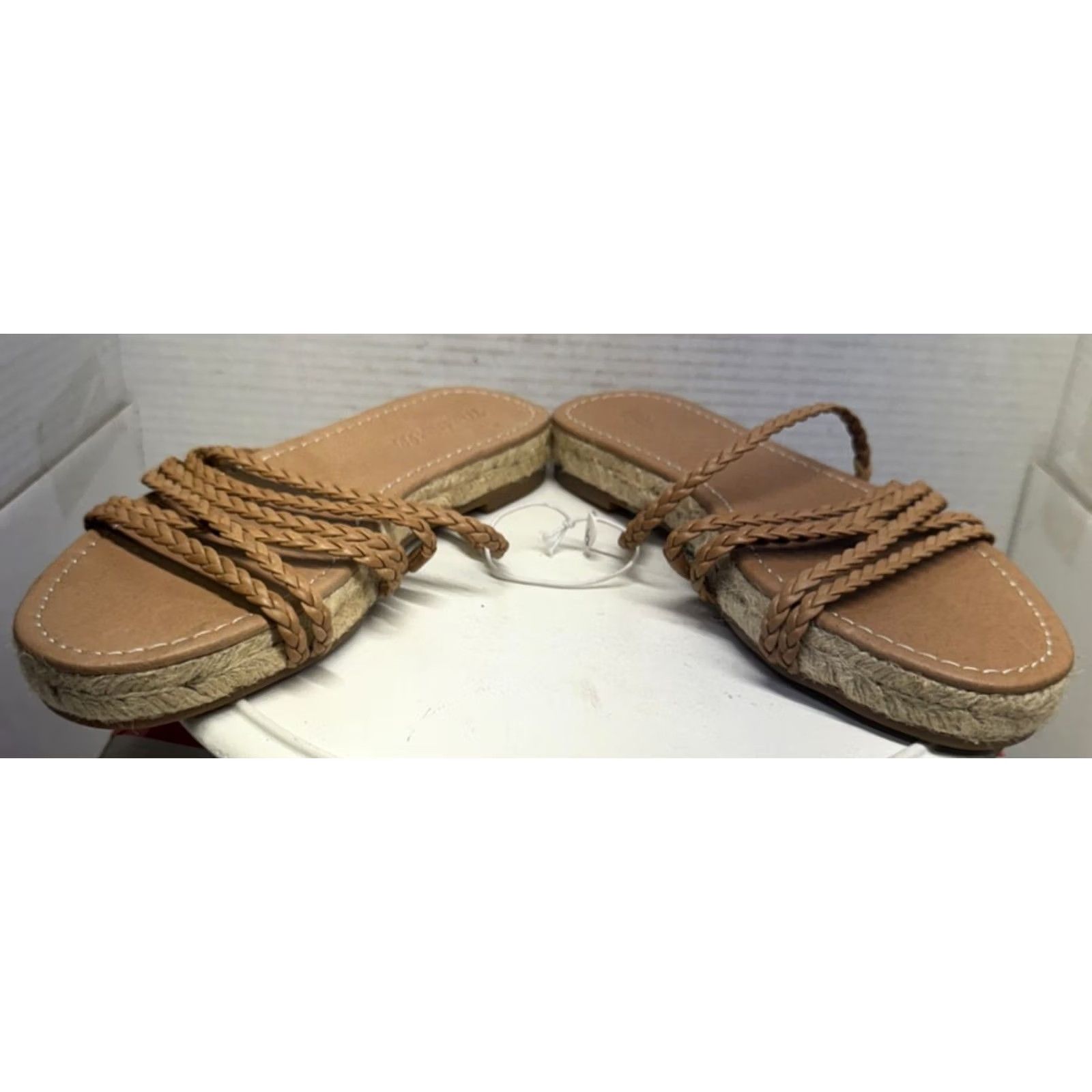 Madewell VINTAGE Madewell Kathryn Slide Espadrille Braided Leather Flat Sandal Women Size 7.5 NEW Size US 8 / IT 38 - 6 Thumbnail