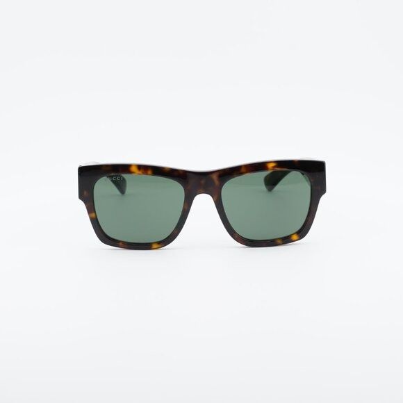 Gucci Gucci GG1793S 002 Sunglasses Havana Square Frame, Green Lens Size ONE SIZE - 6 Thumbnail