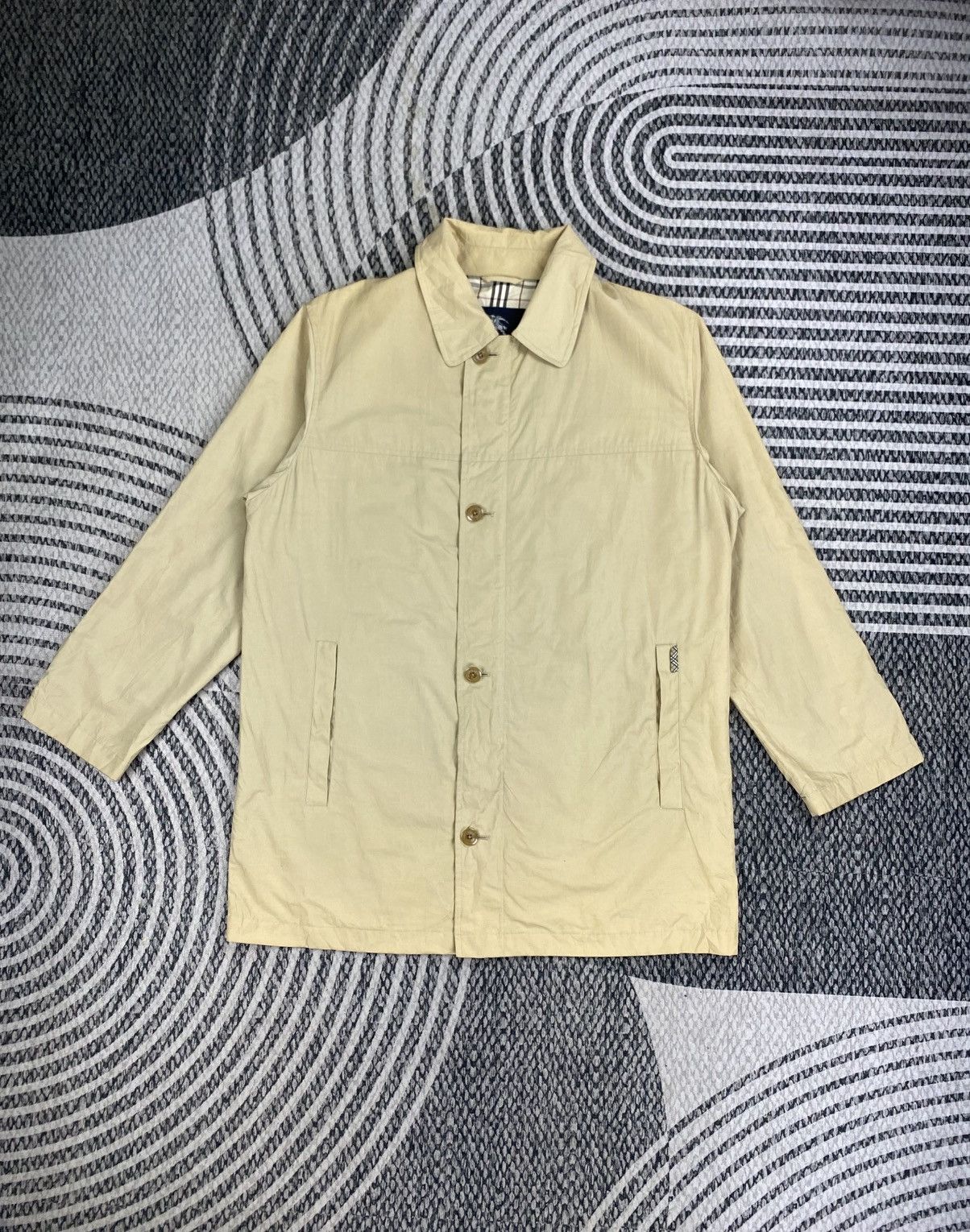 Burberry Vintage Burberry London In Beige Cotton Jacket Size US M / EU 48-50 / 2 - 2 Thumbnail