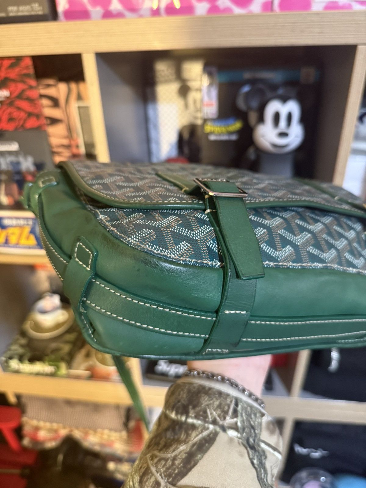 Goyard Goyard Belvedere MM Messenger Bag Green Size ONE SIZE - 6 Thumbnail