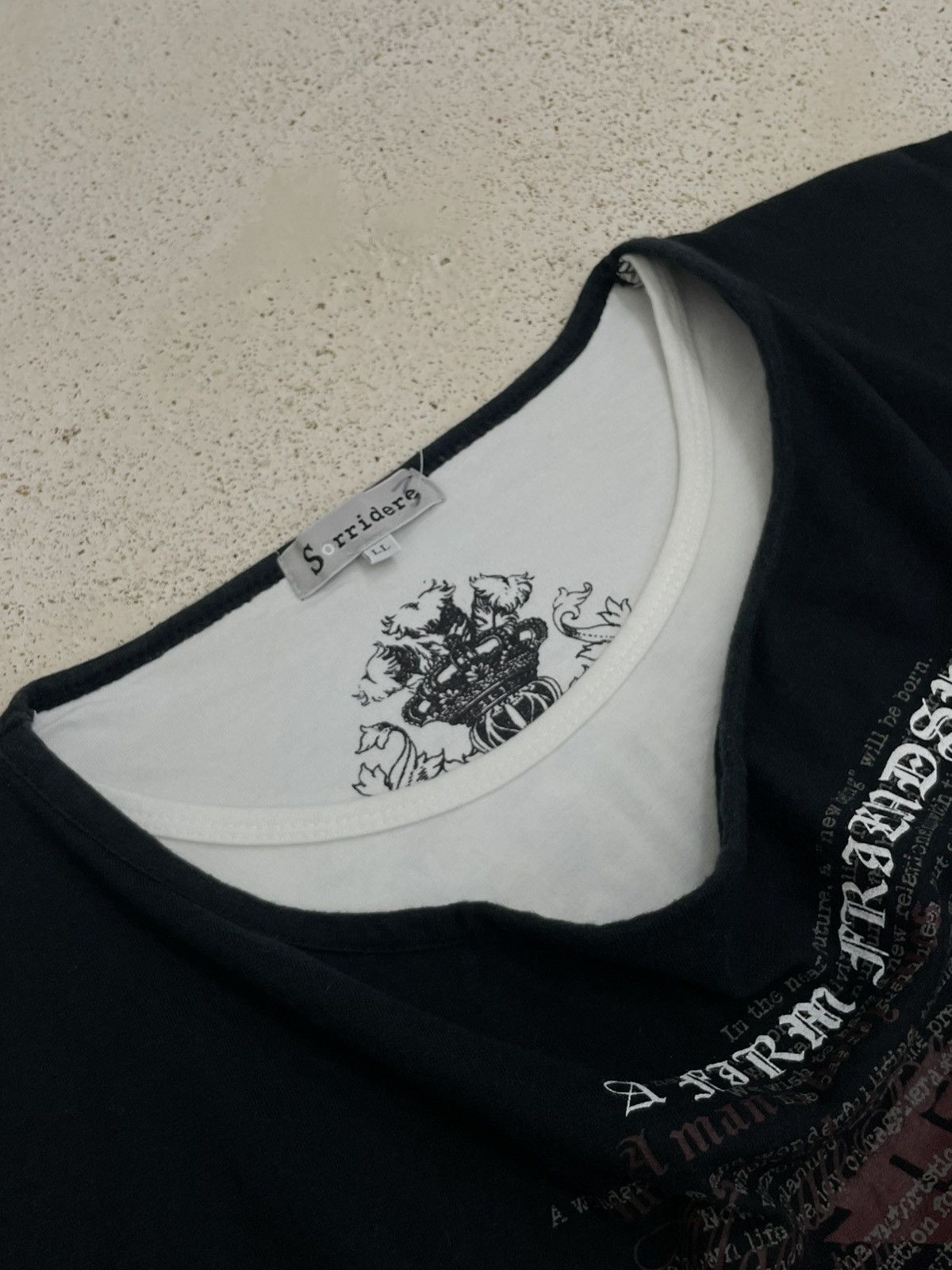 Hysteric Glamour Sorridiere Hades and Inferno Y2K Affliction Wording Poem Size US M / EU 48-50 / 2 - 7 Thumbnail