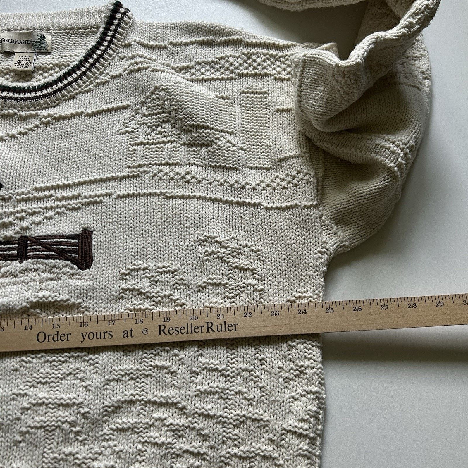 Fieldmaster Vintage Field Master Knit Sweater Crewneck Large Animal Art Size XL / US 12-14 / IT 48-50 - 6 Thumbnail