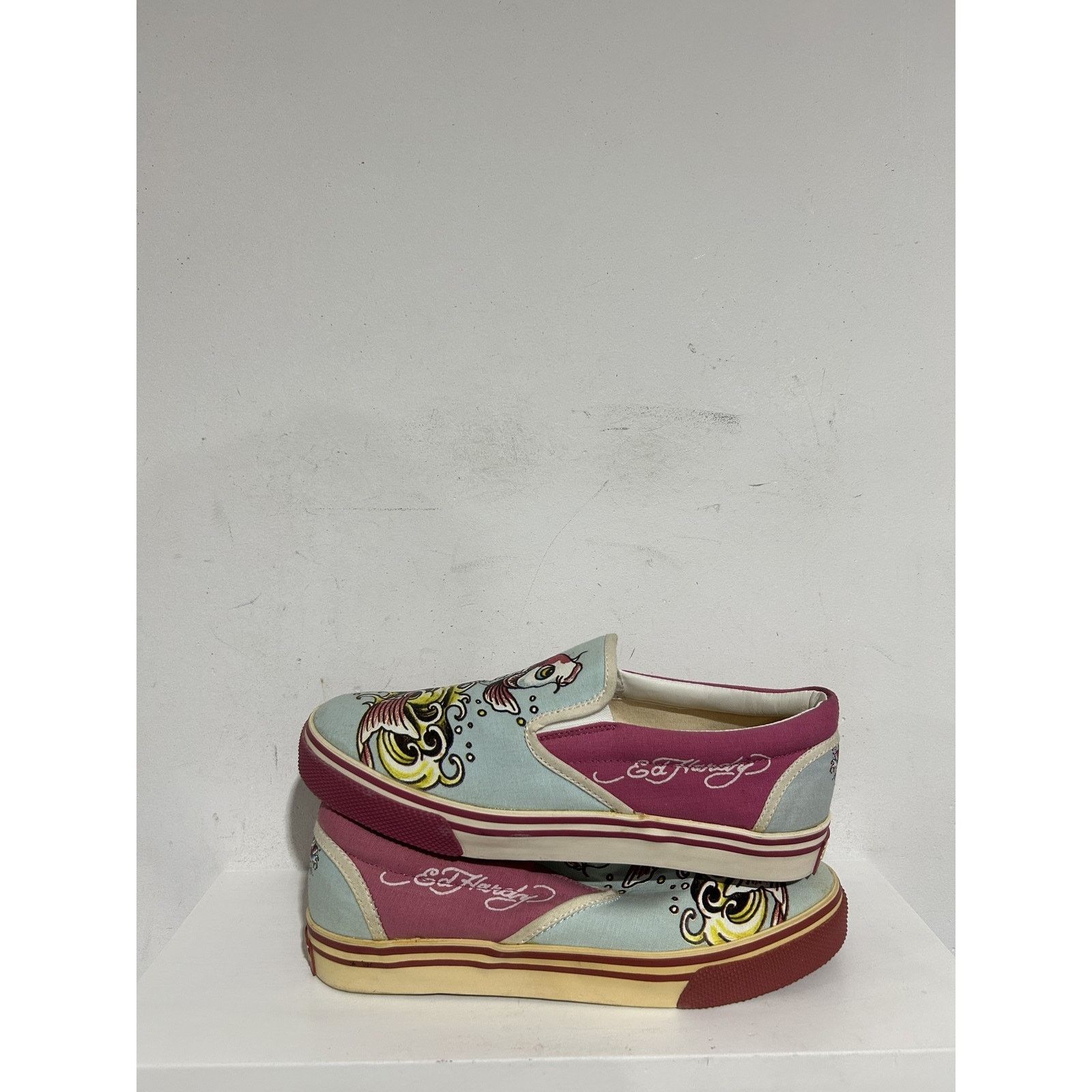 Ed Hardy ED HARDY KOI FISH SLIP ON SNEAKER SIZE 9W 7.5MENS BRAND NEW Size US 9 / IT 39 - 1 Thumbnail