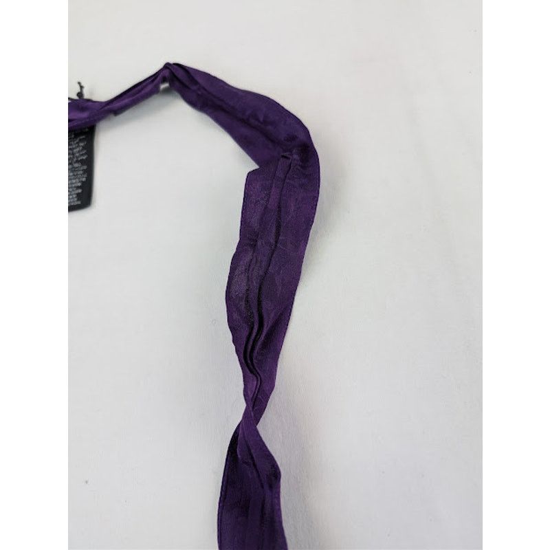 Saint Laurent Paris o1rshd1 Q:4 / Size: OS / Foulard Cravate Cour Scarf Purple Size ONE SIZE - 4 Thumbnail