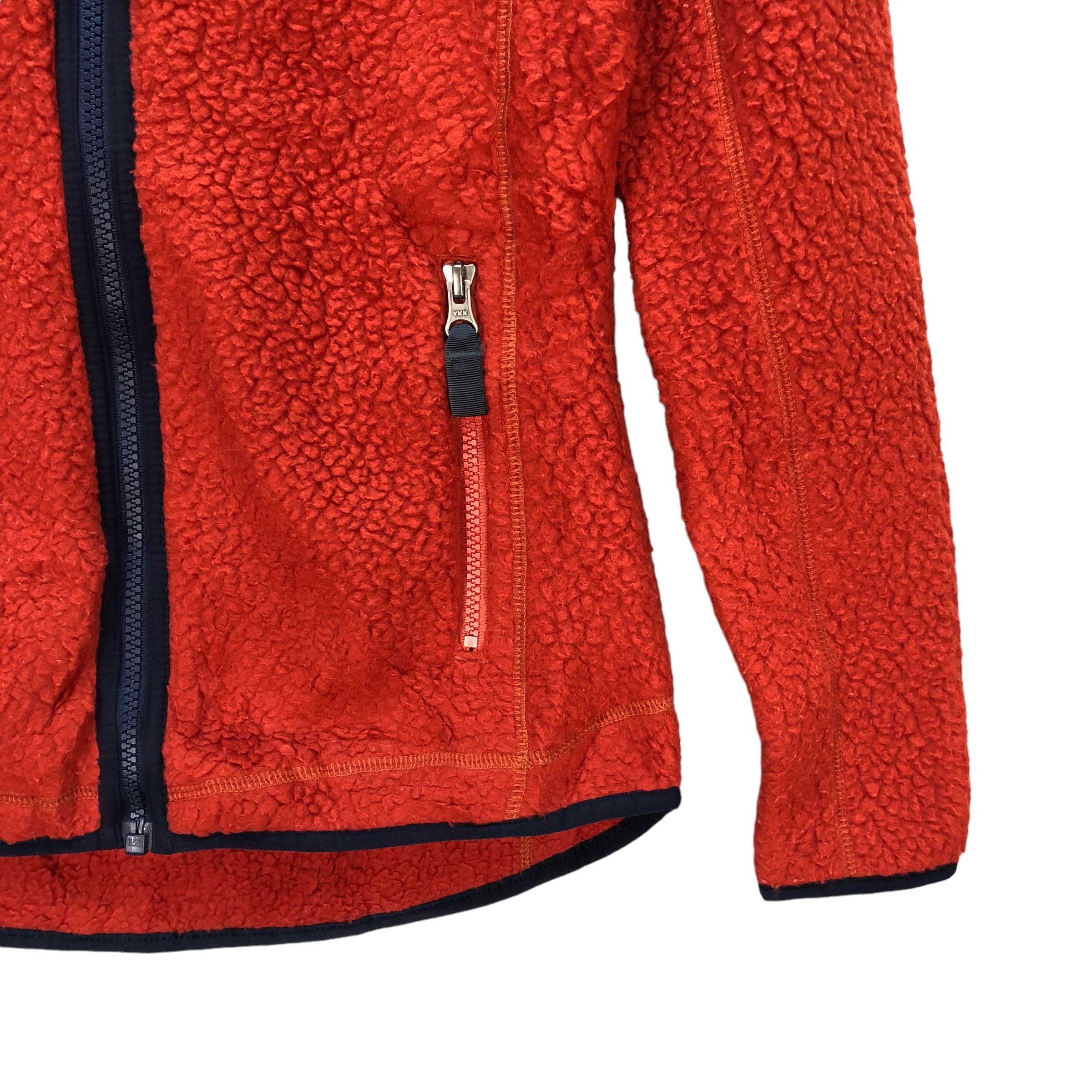 Patagonia PATAGONIA DEEP PILE ORANGE FLEECE HOODIE JACKET #7339-130 Size XS / US 0-2 / IT 36-38 - 6 Thumbnail