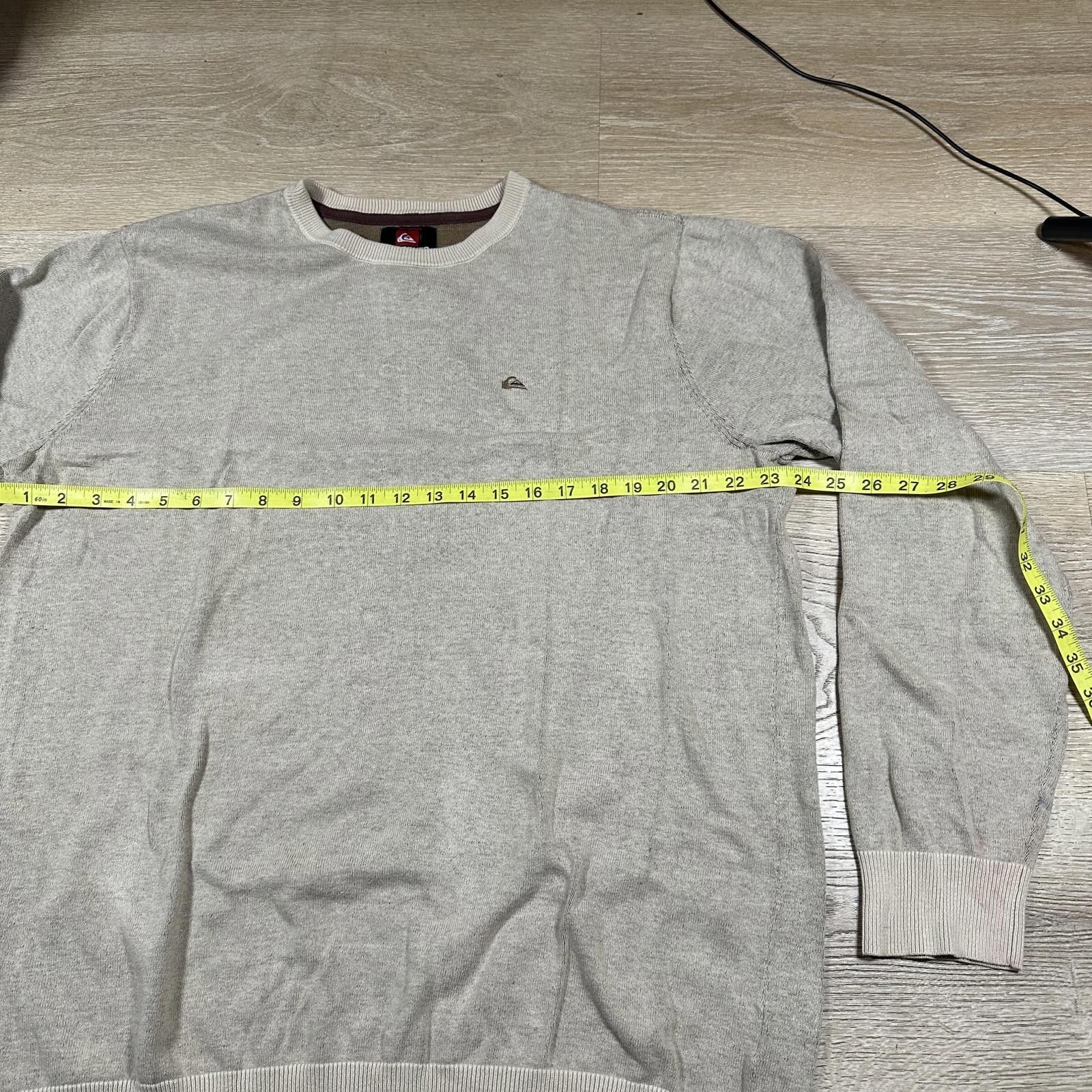 Quiksilver Quiksilver Men Crew Neck Sweater XXL Beige Embroidered logo Size US XXL / EU 58 / 5 - 8 Thumbnail