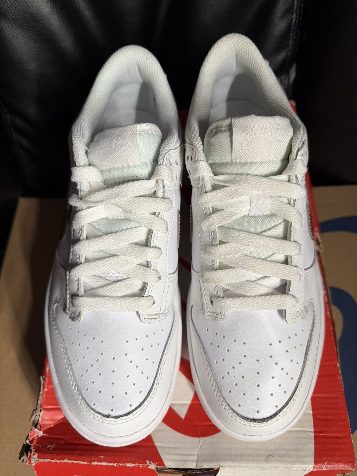 Nike Nike Dunk Low GS - White /Bronze - Sz 7Y/8.5W-DS Brand New Size US 7 / EU 40 - 8 Thumbnail