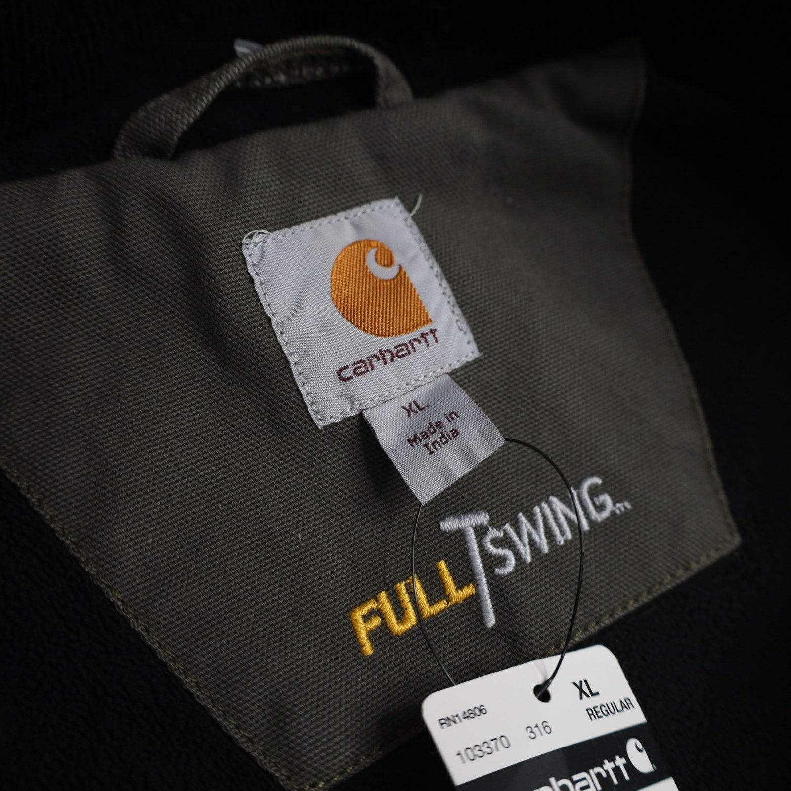 Carhartt NWT Carhartt Full Swing Quilted Canvas Work Jacket Size US XL / EU 56 / 4 - 7 Thumbnail
