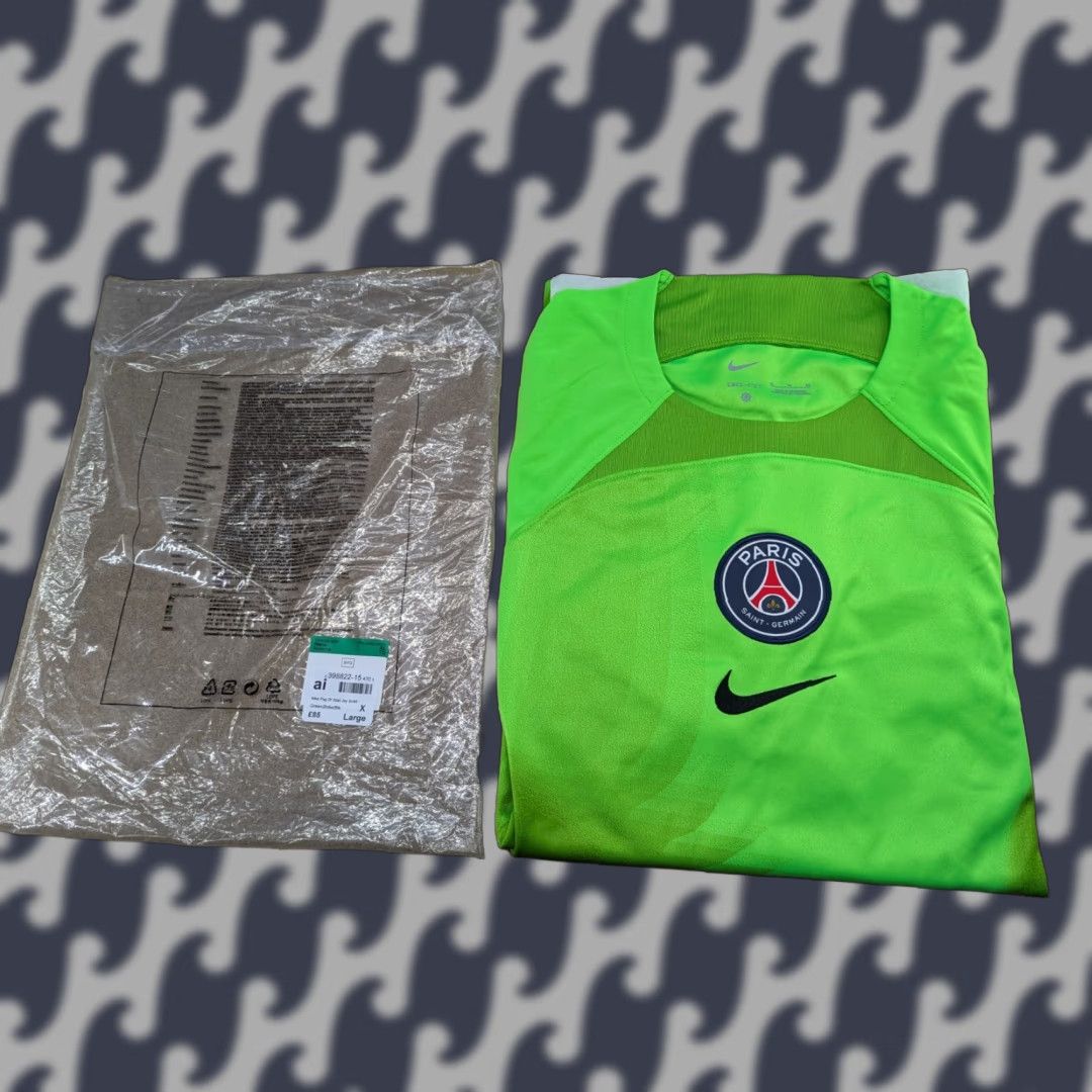 Nike Nike PSG 2022-2023 Goalkeeper Jersey Mens XL Football Green Size US XL / EU 56 / 4 - 1 Thumbnail