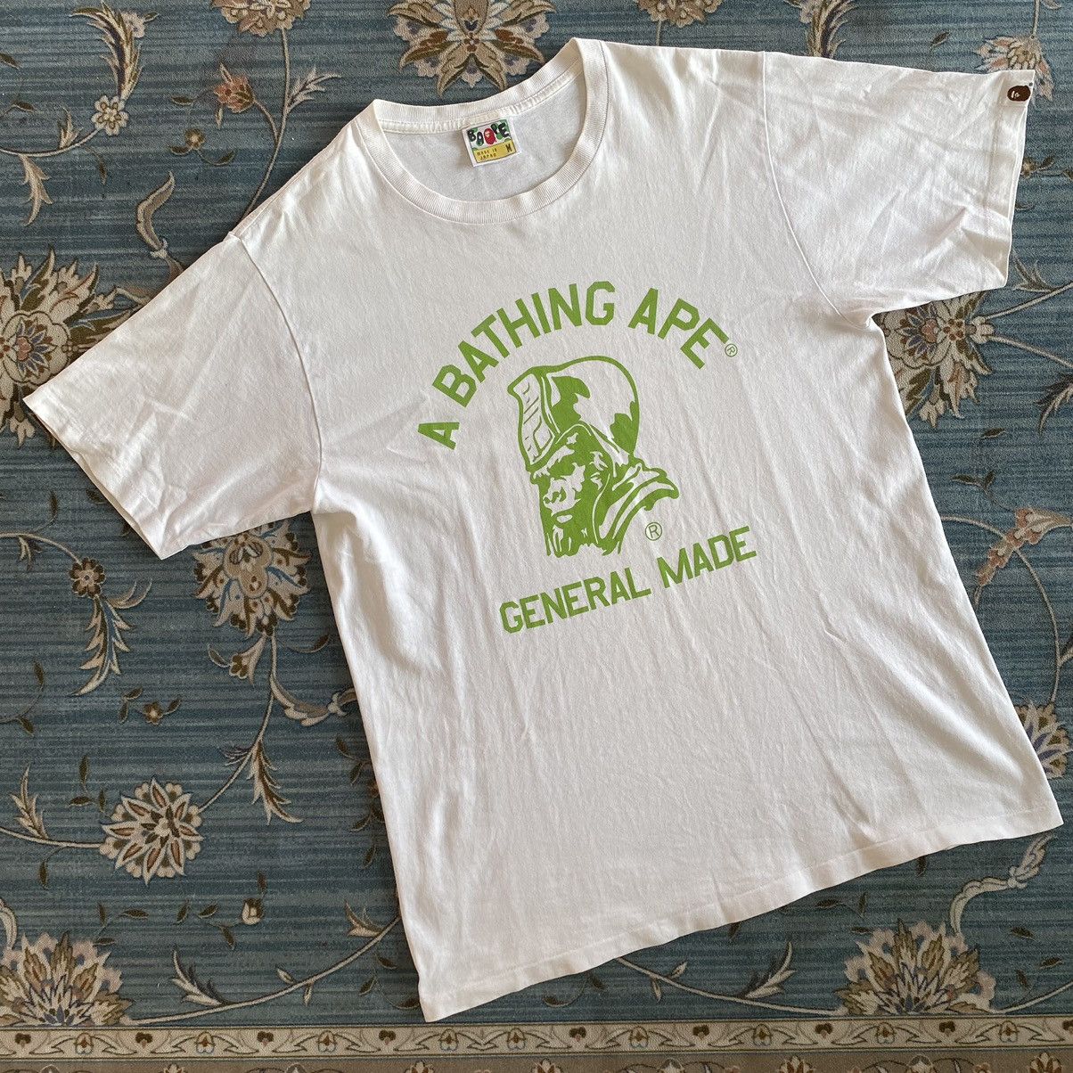 image of Bape General Made Tee in White, Men's (Size Medium)