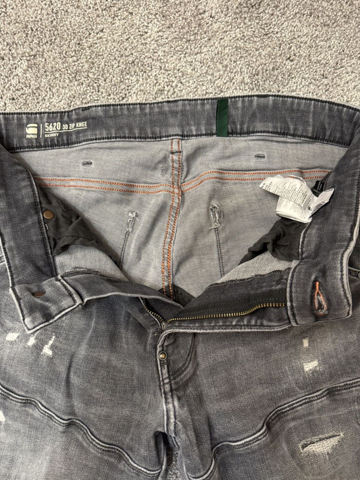 G-Star 5620 3D Zip Knee Jeans Size US 32 / EU 48 - 6 Thumbnail