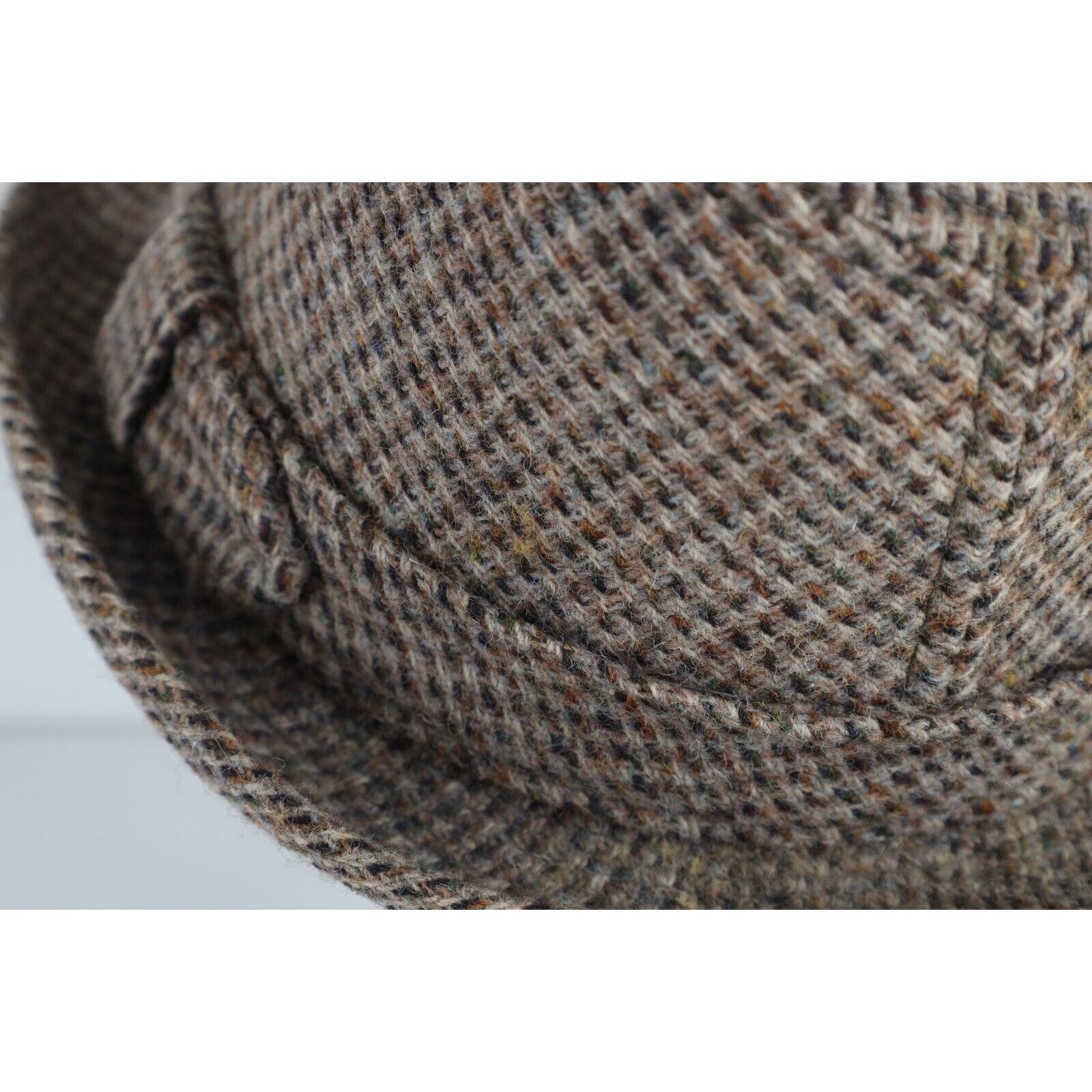 Vintage Vintage 70s Rockabilly Hand Woven Wool Tweed Fedora Hat Size ONE SIZE - 4 Thumbnail