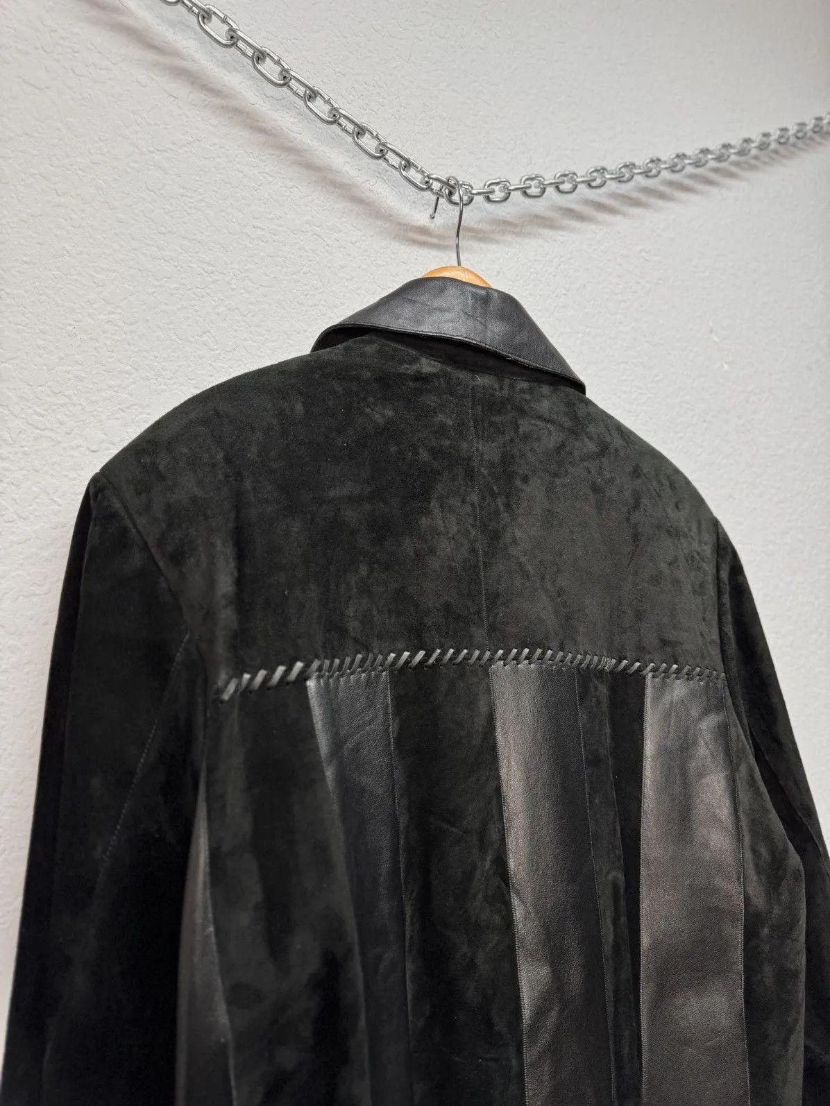Hysteric Glamour × If Six Was Nine × Vintage VINTAGE CRAZY LEATHER JACKET IFSIXWASNINE STYLE Y2K Size US L / EU 52-54 / 3 - 16 Thumbnail