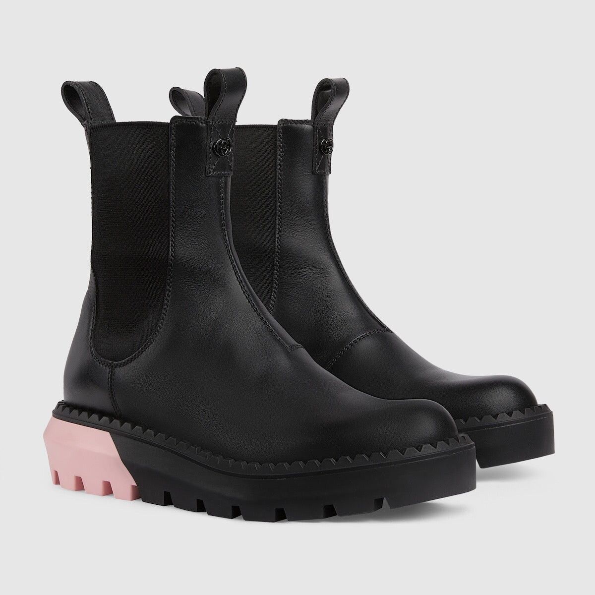 Gucci Gucci Interlocking G Bicolor Lug Sole Ankle Boots SIZE 35.5 Size ONE SIZE - 1 Thumbnail
