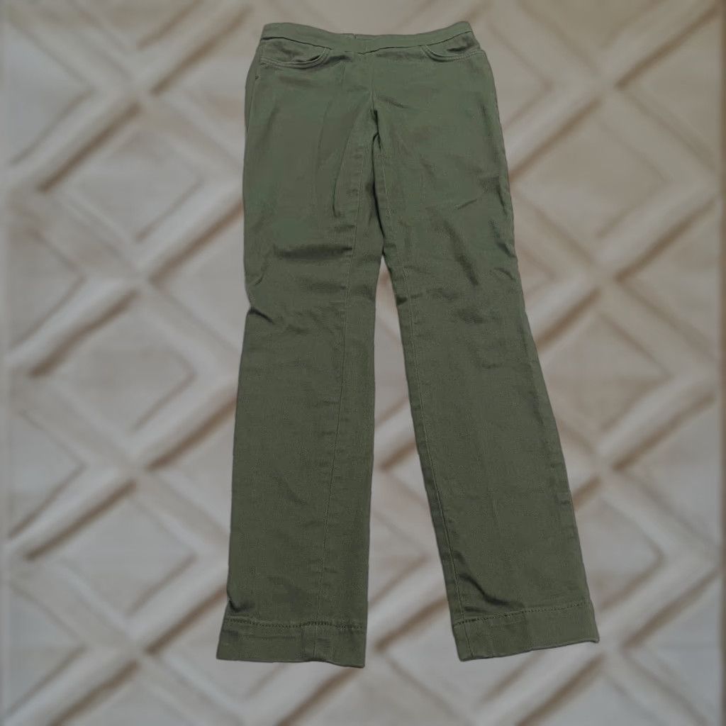 J. Crew Dannie Stretch Skinny Pants Womens 00 Green Mid Rise Casual Slim 26x28