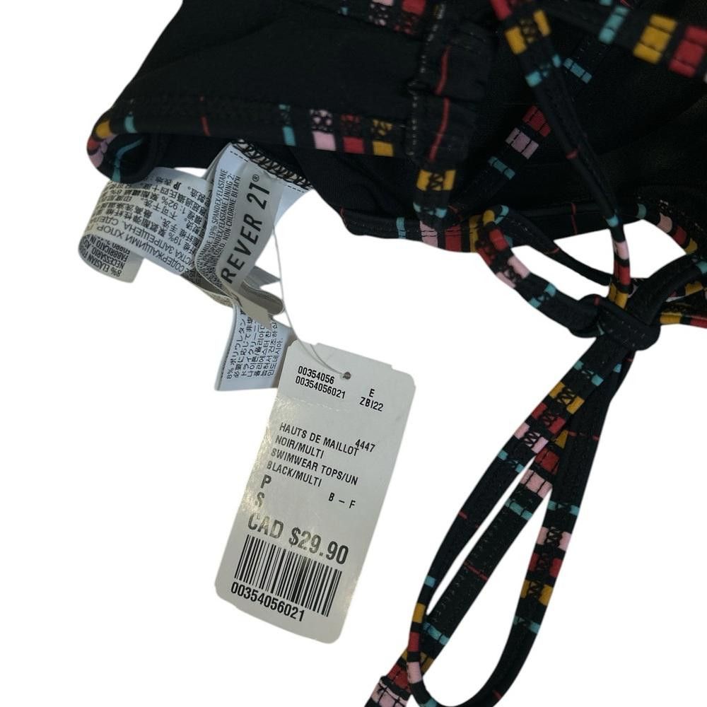 Designer BNWT Forever 21 Women's Multicoloured Striped Bikini Bra Size ONE SIZE - 5 Thumbnail