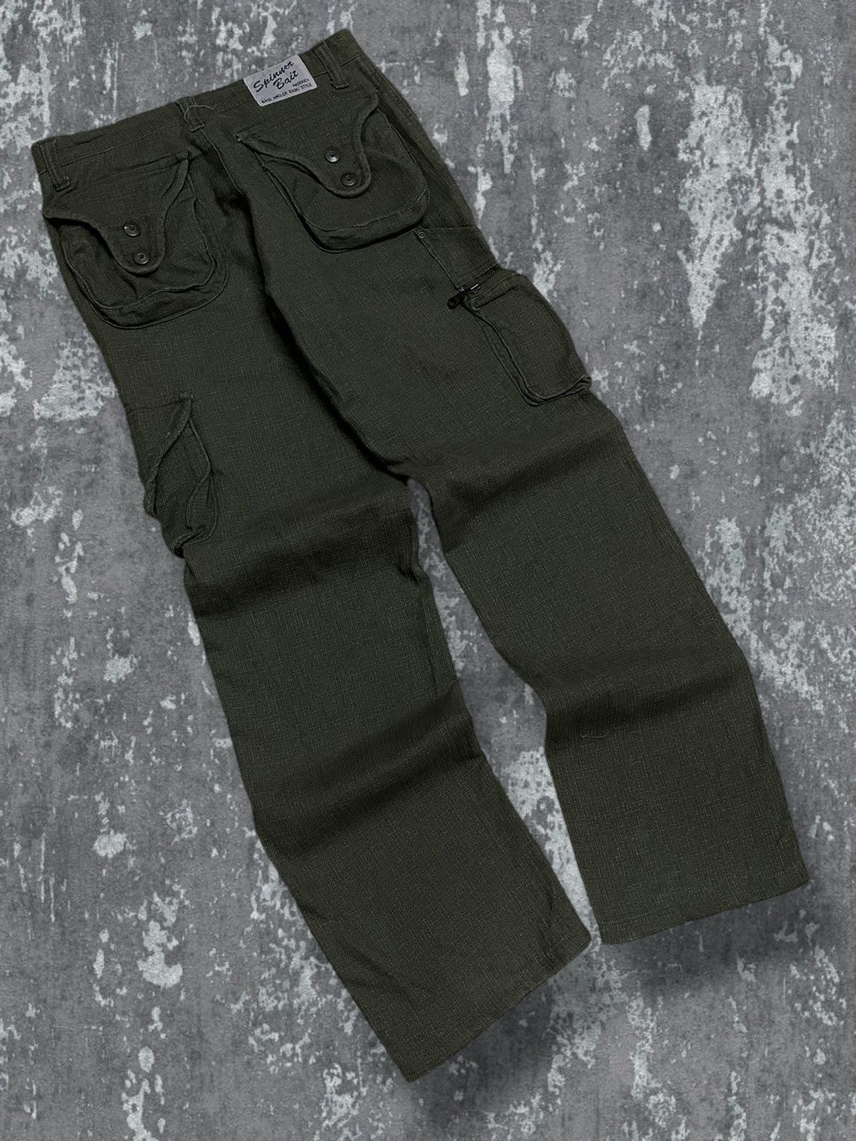Japanese Brand Vintage Rare 90s Japan Spinner Bait Army Style Goa Cargo Size US 29 - 9 Thumbnail