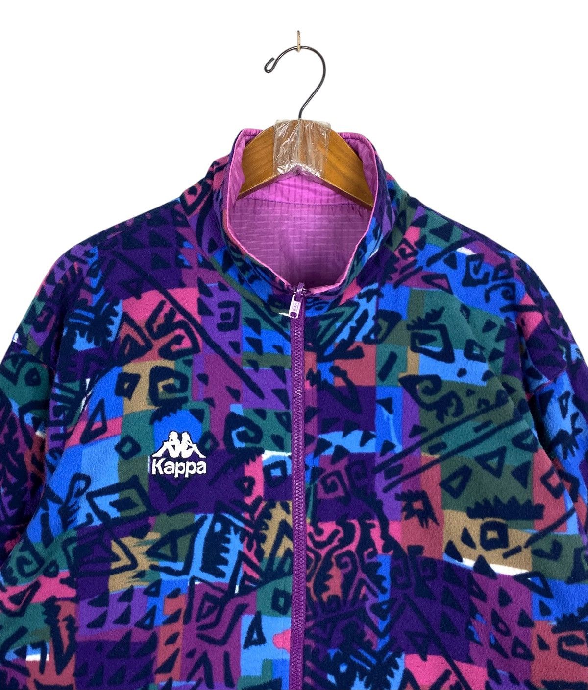 Kappa Rare‼️ Vtg 90s Kappa Reversible Track Jacket Fleece Lining Size US M / EU 48-50 / 2 - 5 Thumbnail
