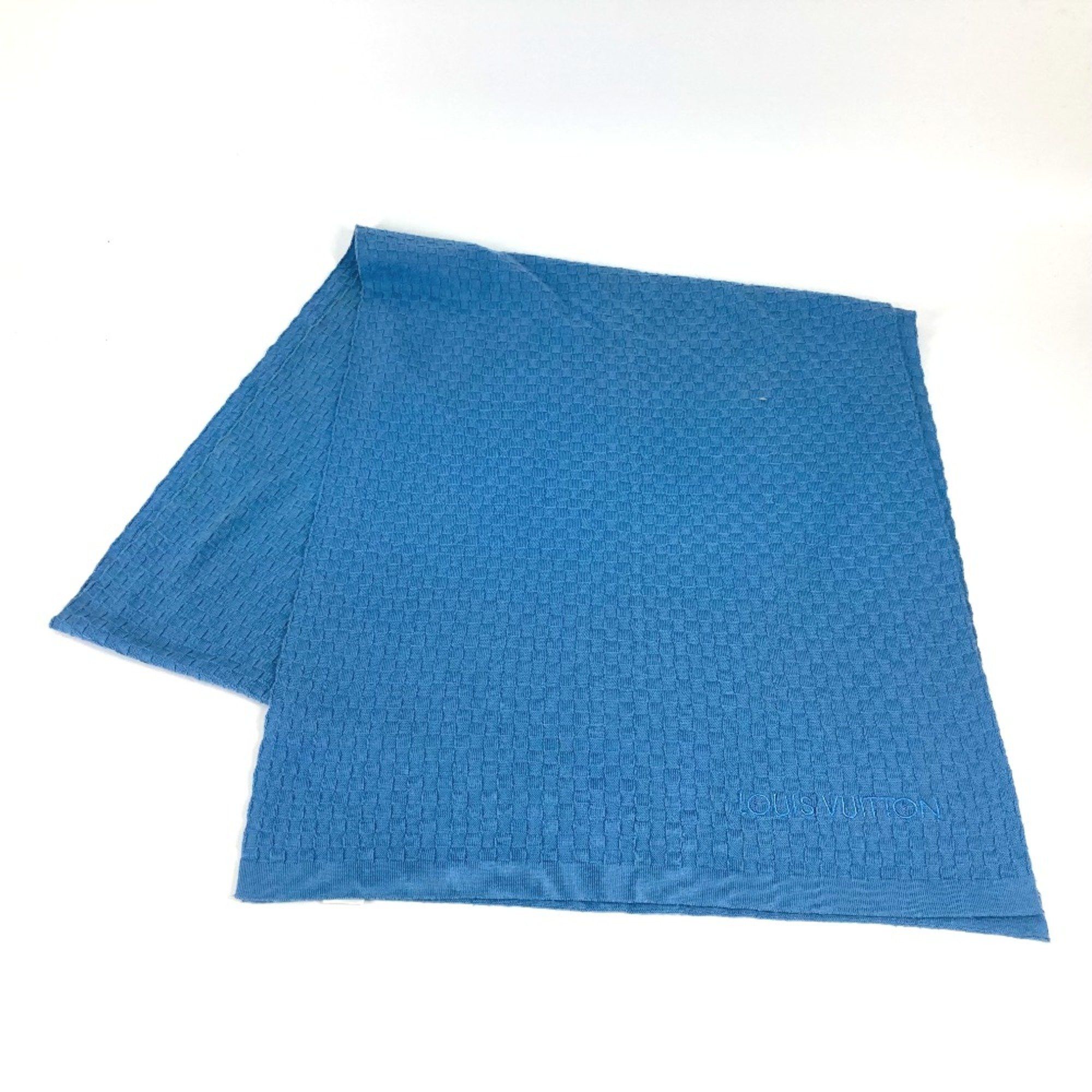 Louis Vuitton Louis Vuitton M75595 Micro Damier Scarf blue Size ONE SIZE - 1 Thumbnail