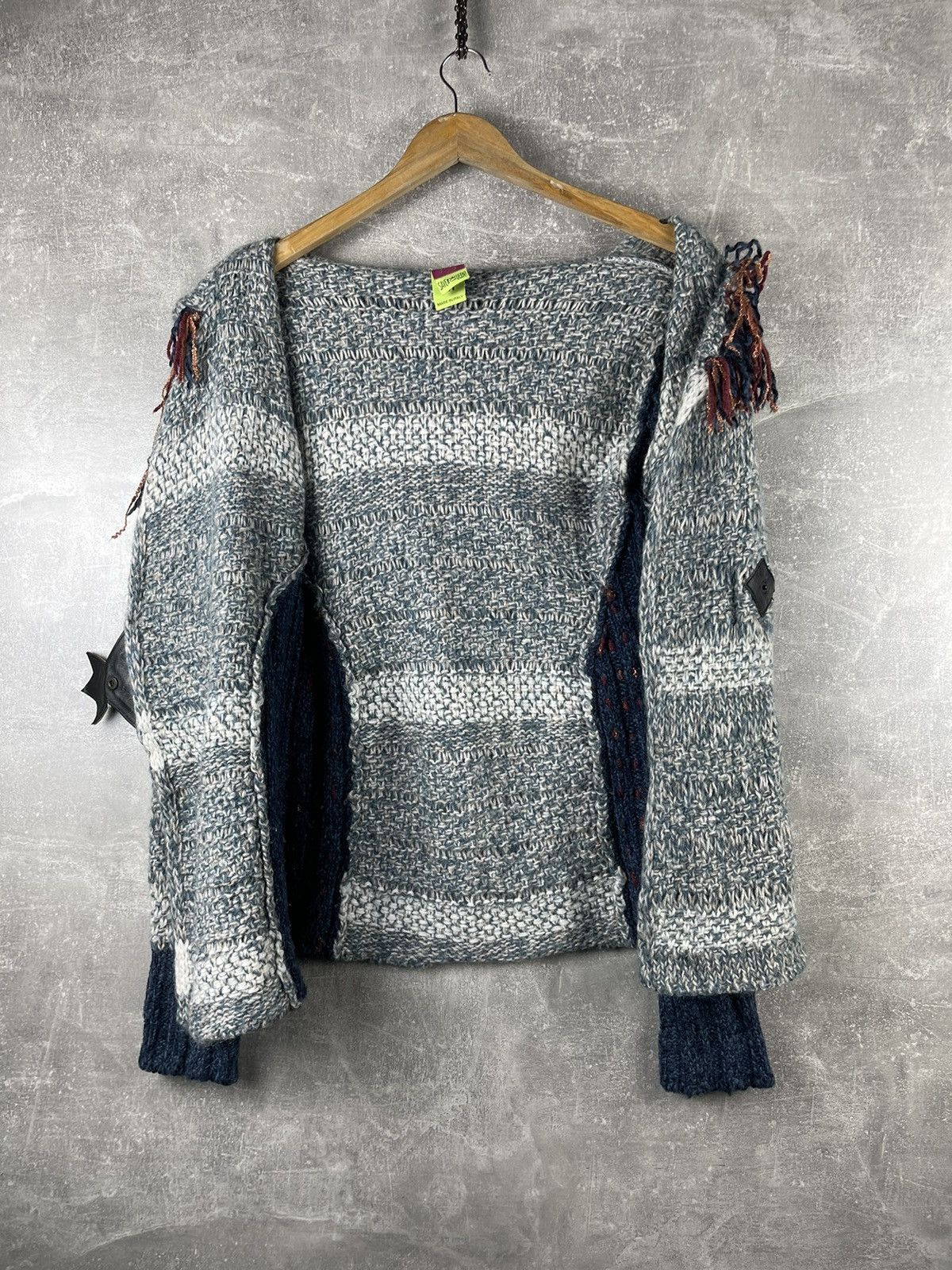 Other Save the Queen Knitted Y2K Cardigan Mohair / Wool Multicolor Size M / US 6-8 / IT 42-44 - 9 Thumbnail