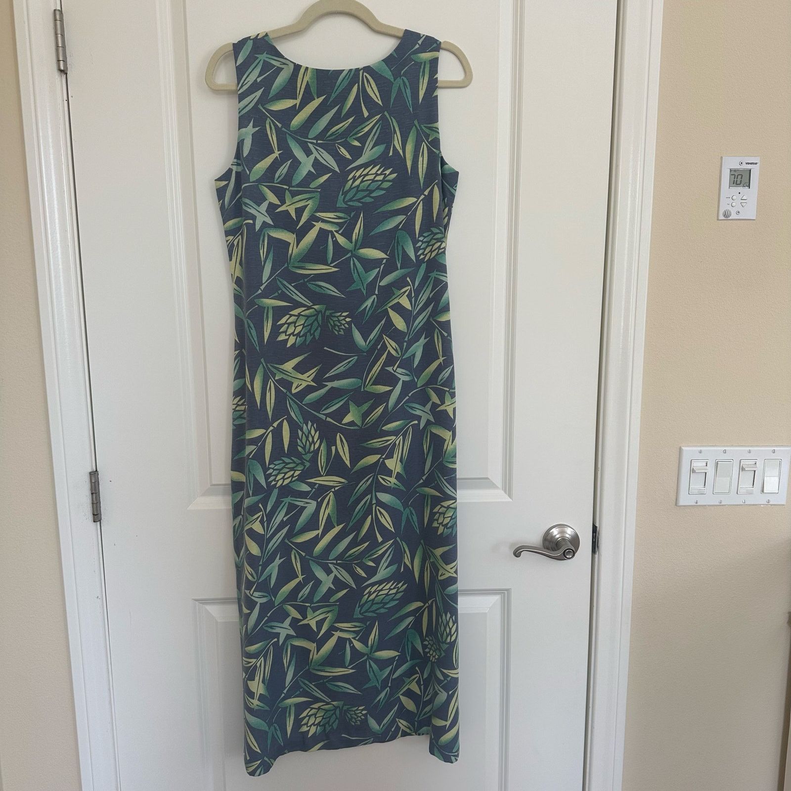 Tommy Bahama Tommy Bahama Blue 100% Silk Maxi Dress Vintage 90s Size 8 Size M / US 6-8 / IT 42-44 - 11 Thumbnail