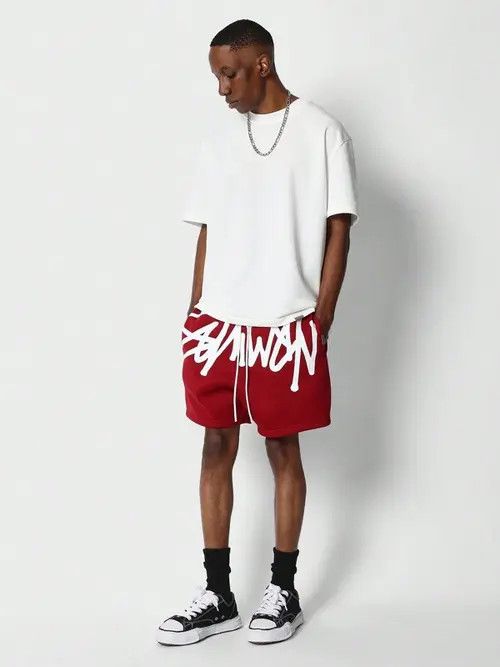 Jean Graphic DRIP Y2k Shorts drill Size US 32 / EU 48 - 4 Thumbnail