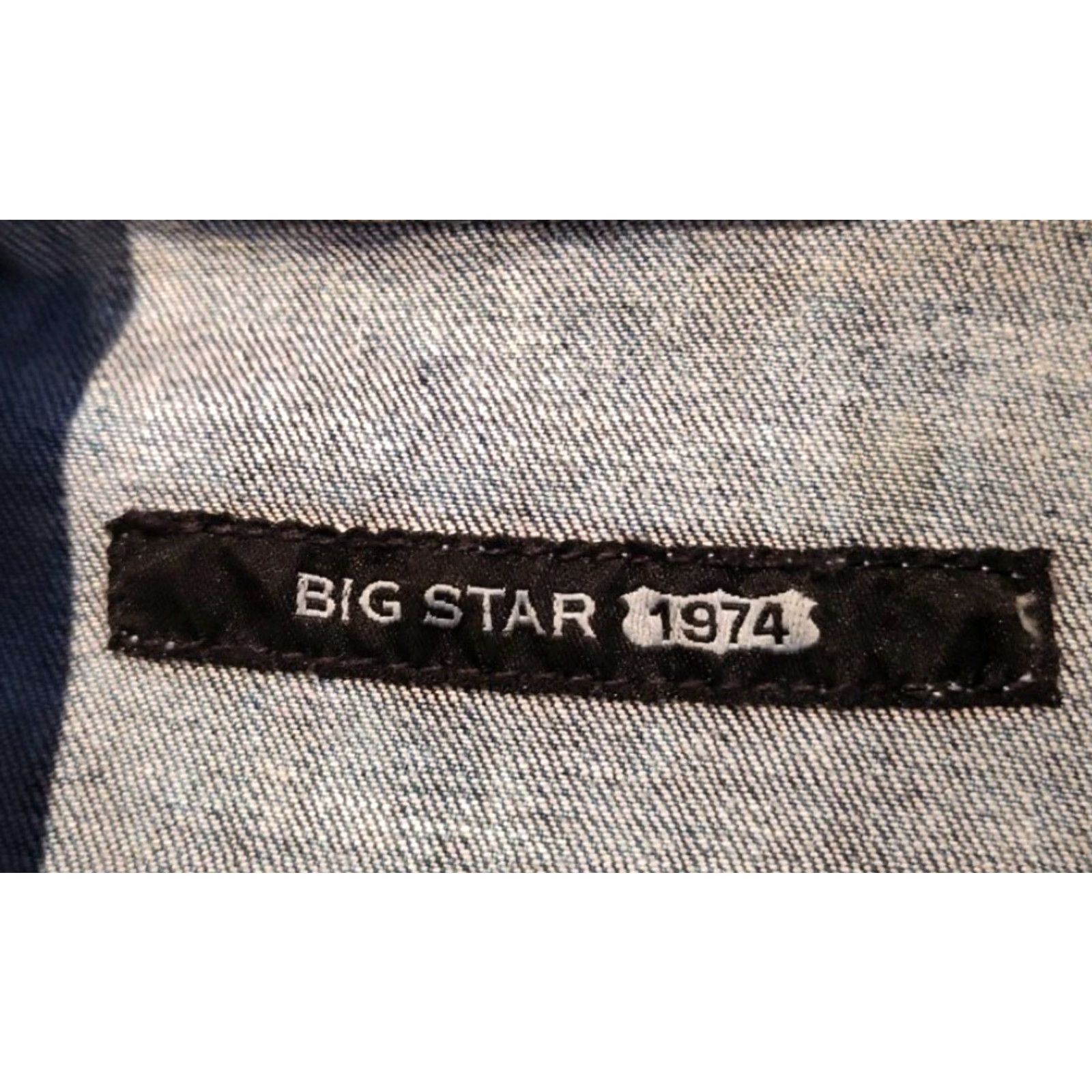 Denime VINTAGE Big Star Denim Vest Women Size M Blue Pockets Button Front Casual 1974 Size M / US 6-8 / IT 42-44 - 7 Thumbnail
