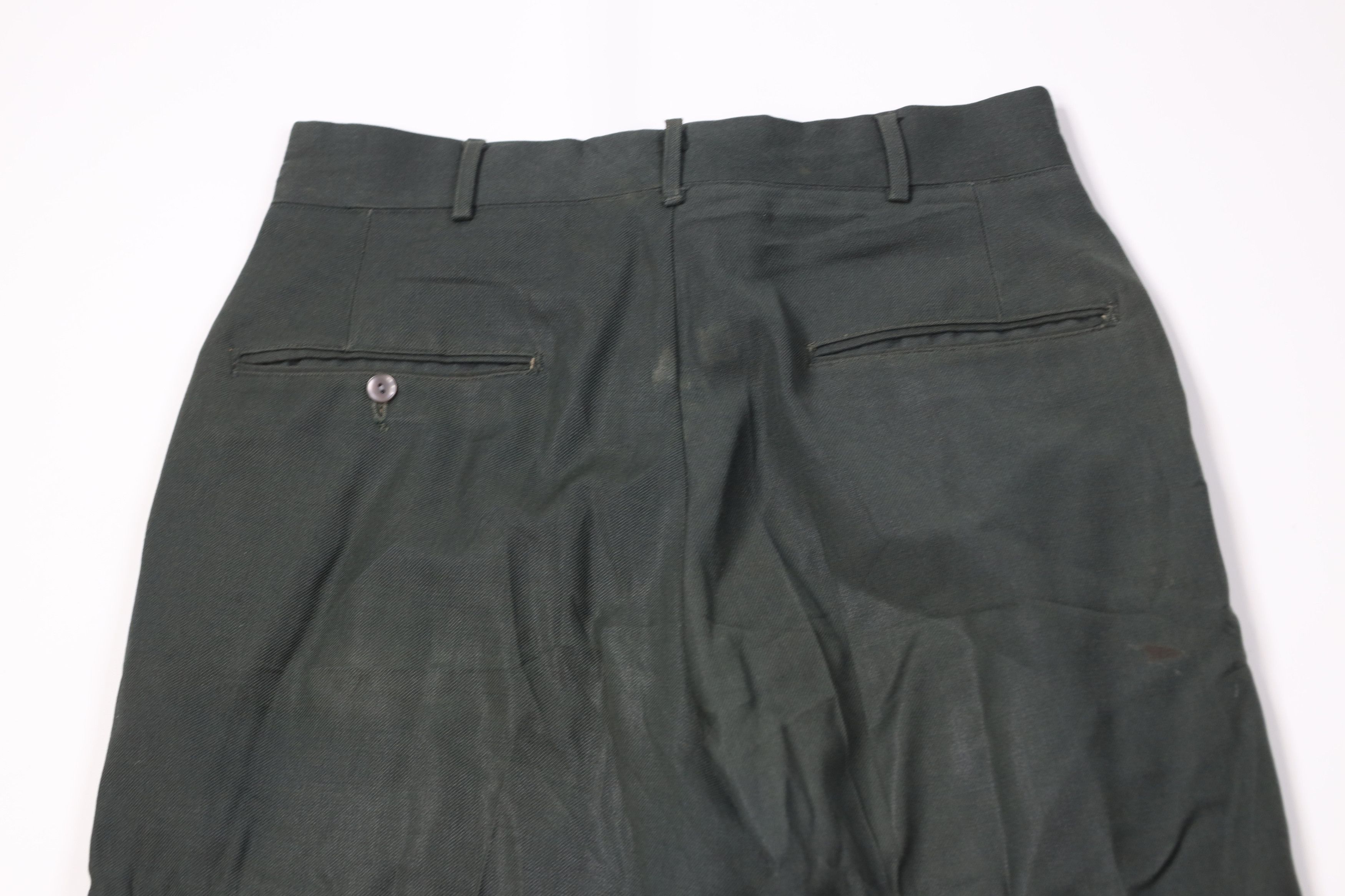 Vintage Vintage 50s Korean War Wool Shade NR 44 Serge Class 3 Pants Size US 31 - 14 Thumbnail