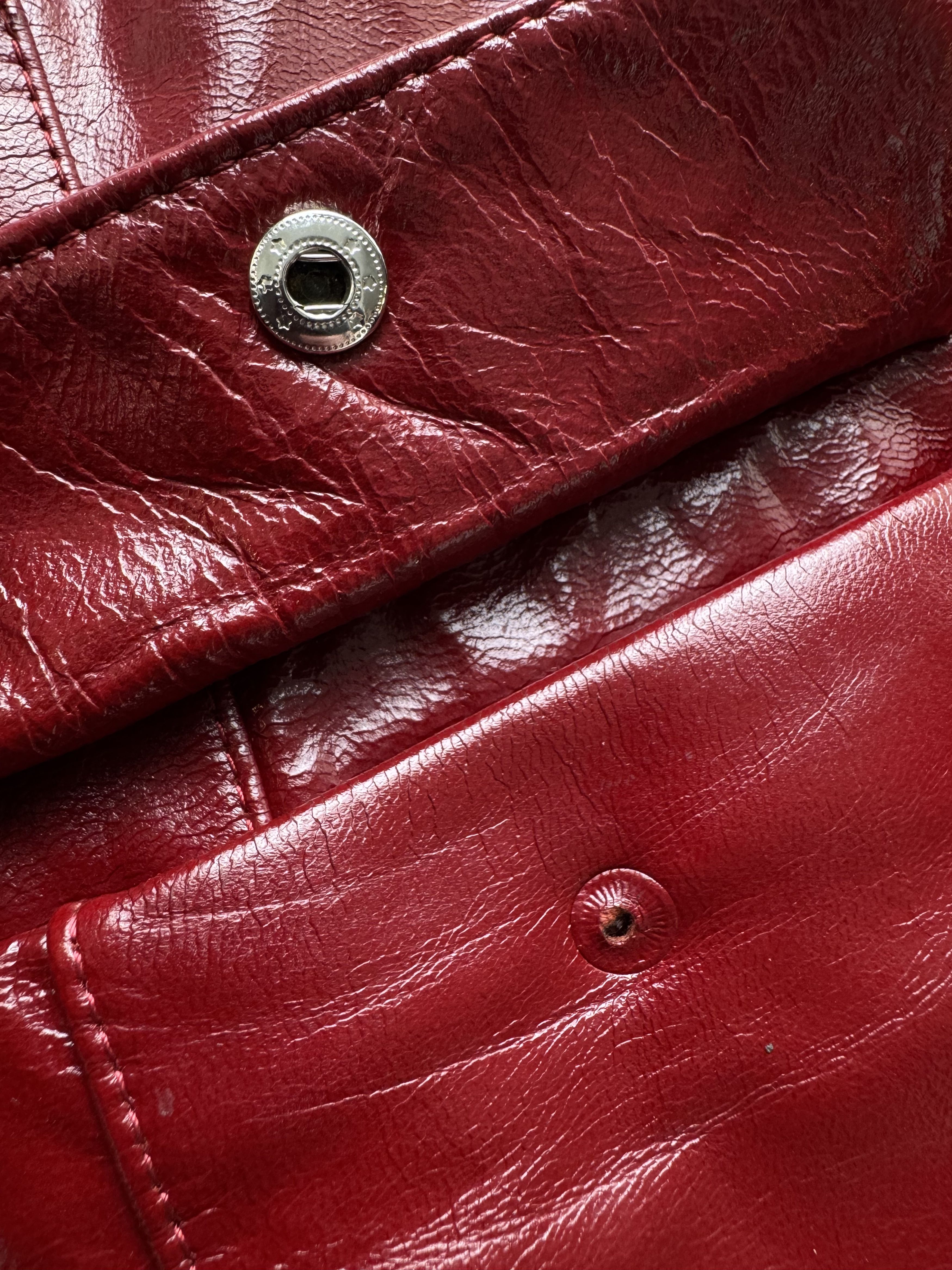 Vintage Vintage Red Genuine Leather Jacket Moto Biker Slim Fit Y2KE8 Size S / US 4 / IT 40 - 6 Thumbnail