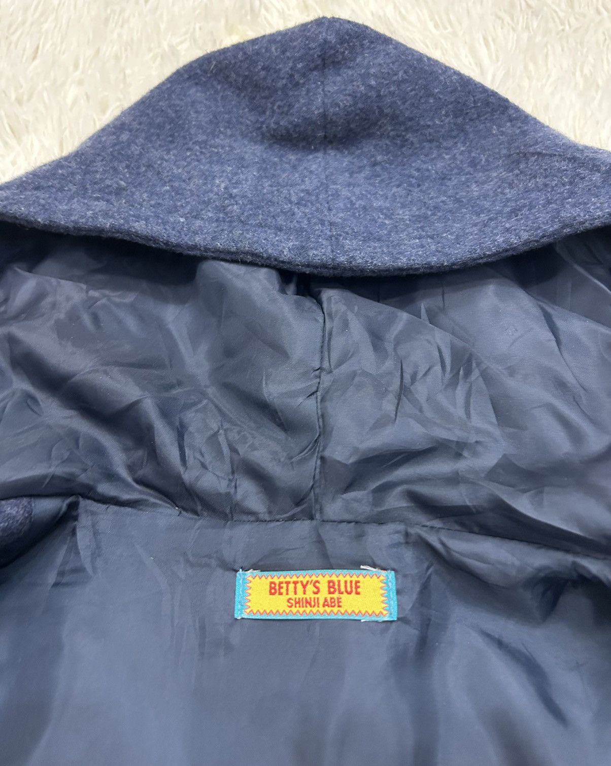 Japanese Brand Japanese Brand Betty's Blue Hooded Wool Jacket Size US M / EU 48-50 / 2 - 2 Thumbnail