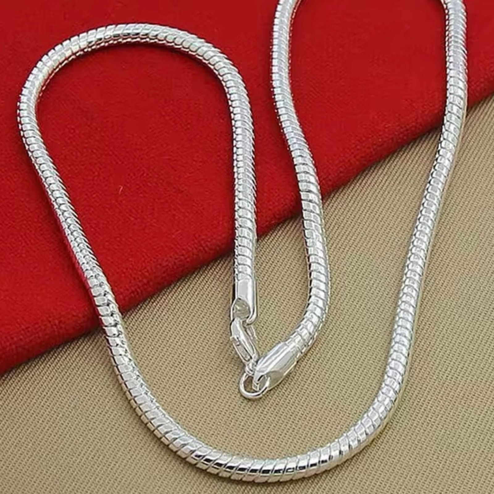 Other Sterling Silver 20 Inch 3mm Snake Chain Necklace Size ONE SIZE - 4 Thumbnail