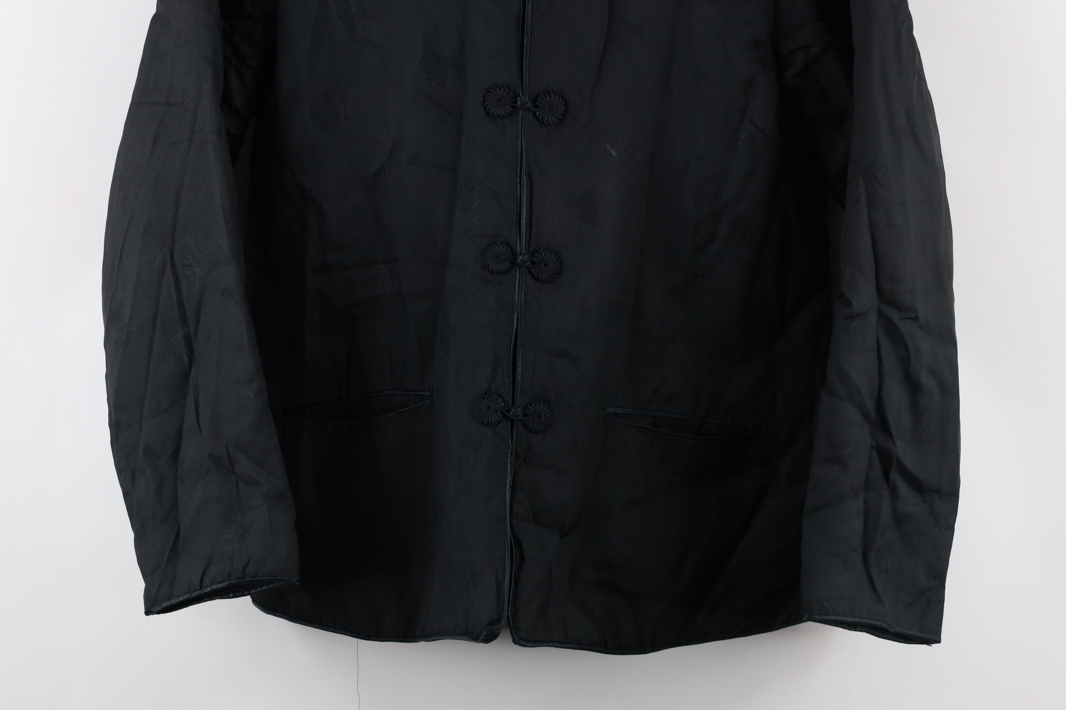 Vintage Vintage 40s 50s Chinese Oriental Satin Quilted Kimono Jacket Size S / US 4 / IT 40 - 3 Thumbnail