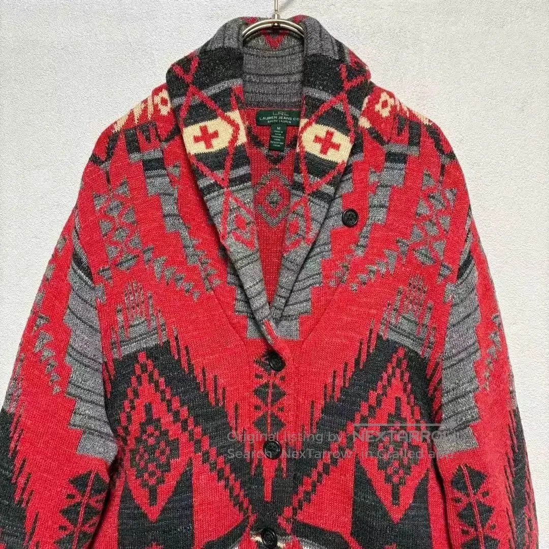 RRL Ralph Lauren RALPH LAUREN RRL Indian Totem Cardigan. Size US M / EU 48-50 / 2 - 2 Thumbnail