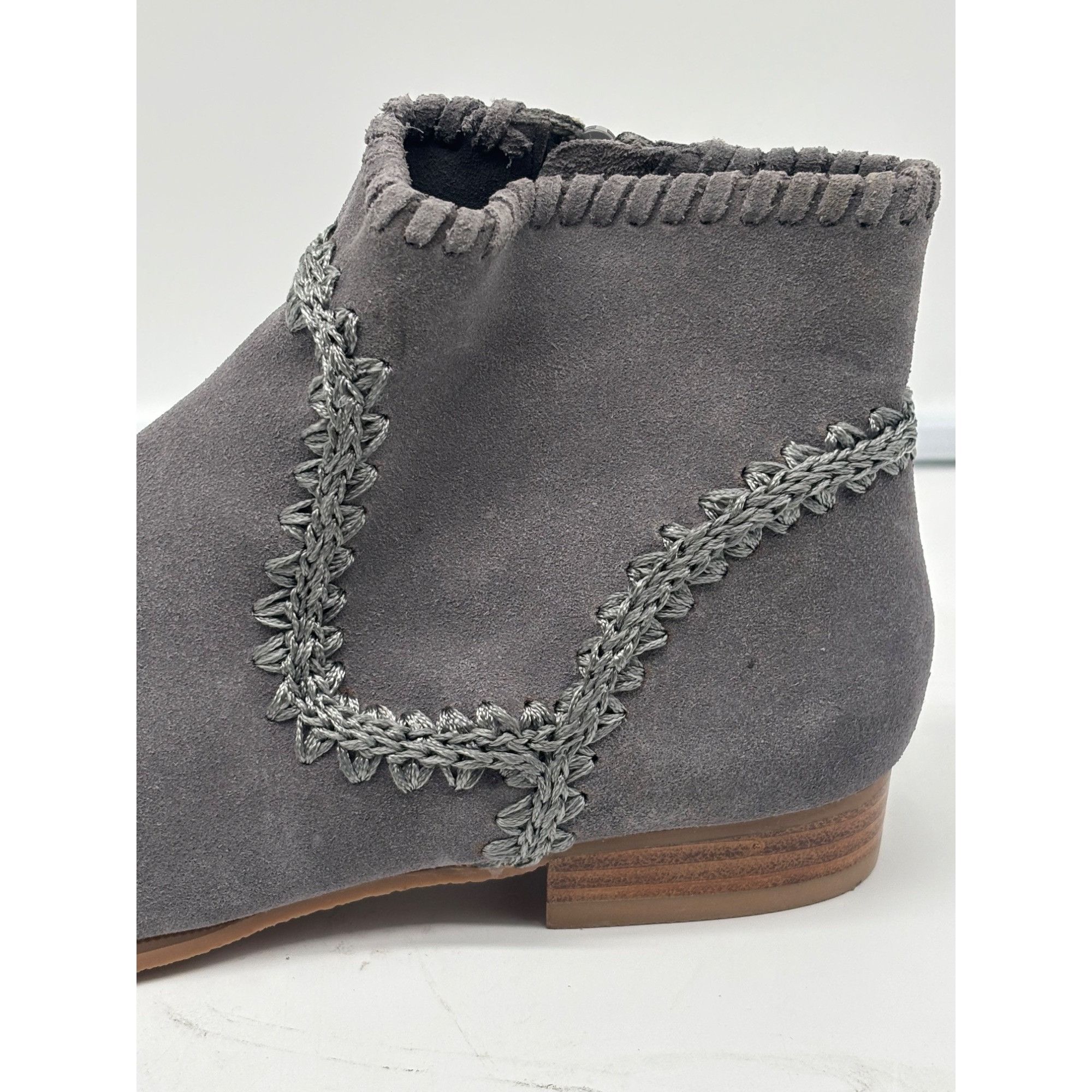 Jack Rogers Jack Rogers Gemma Suede Ankle Booties, Gray, Size 5.5, M Size US 5.5 / IT 35.5 - 11 Thumbnail