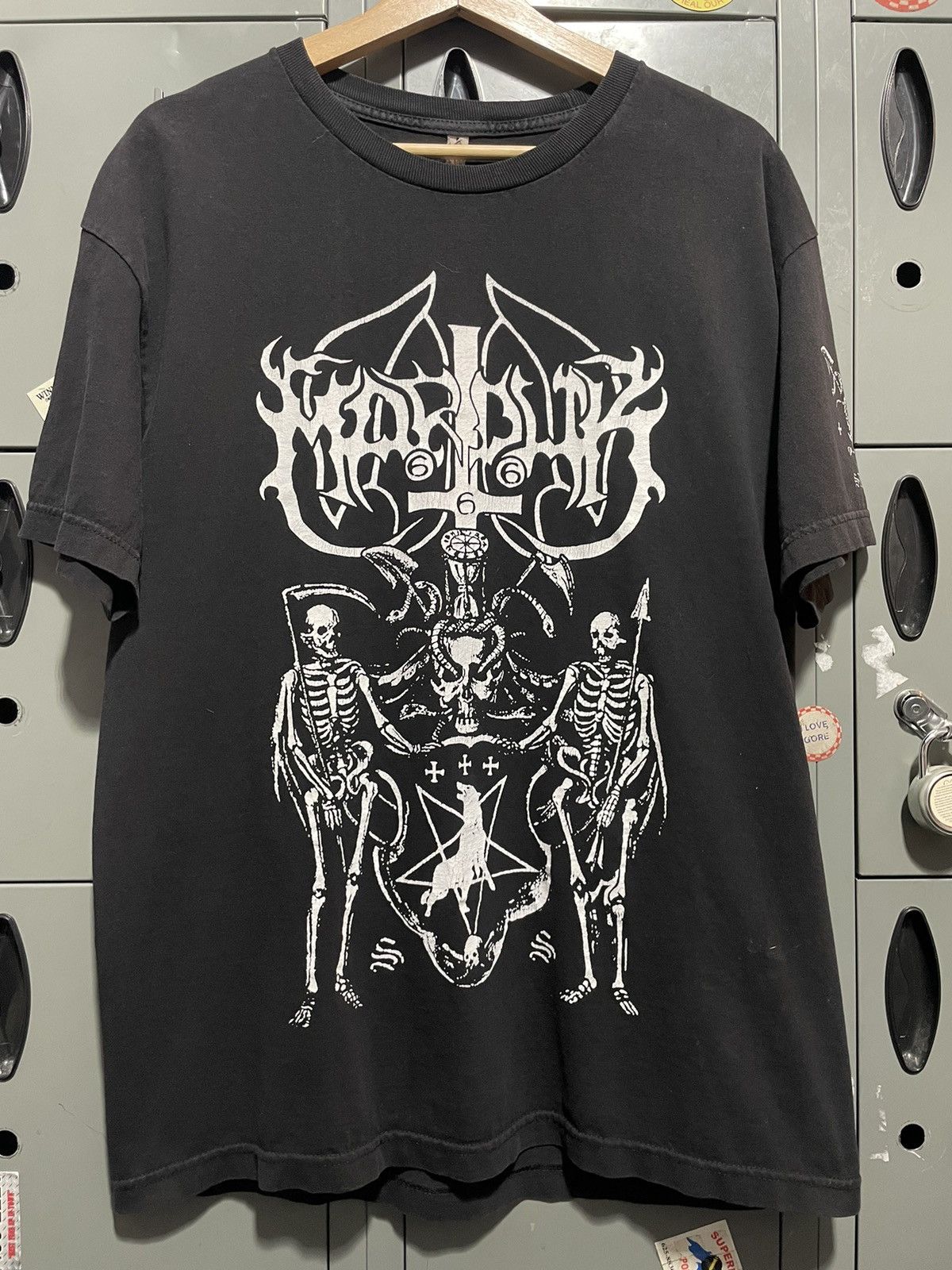 Vintage Hardcore Metal graphic band tee inverted cross 666 pentagram ...