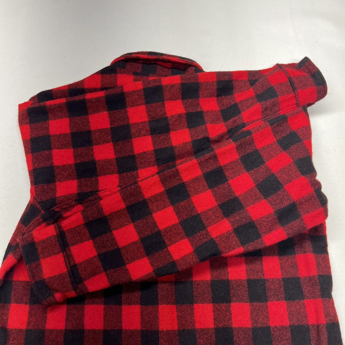 Vintage × Woolrich Woolen Mills Woolrich Flannel Shirt Red Plaid Buffalo Button Up Wool Size US L / EU 52-54 / 3 - 13 Thumbnail