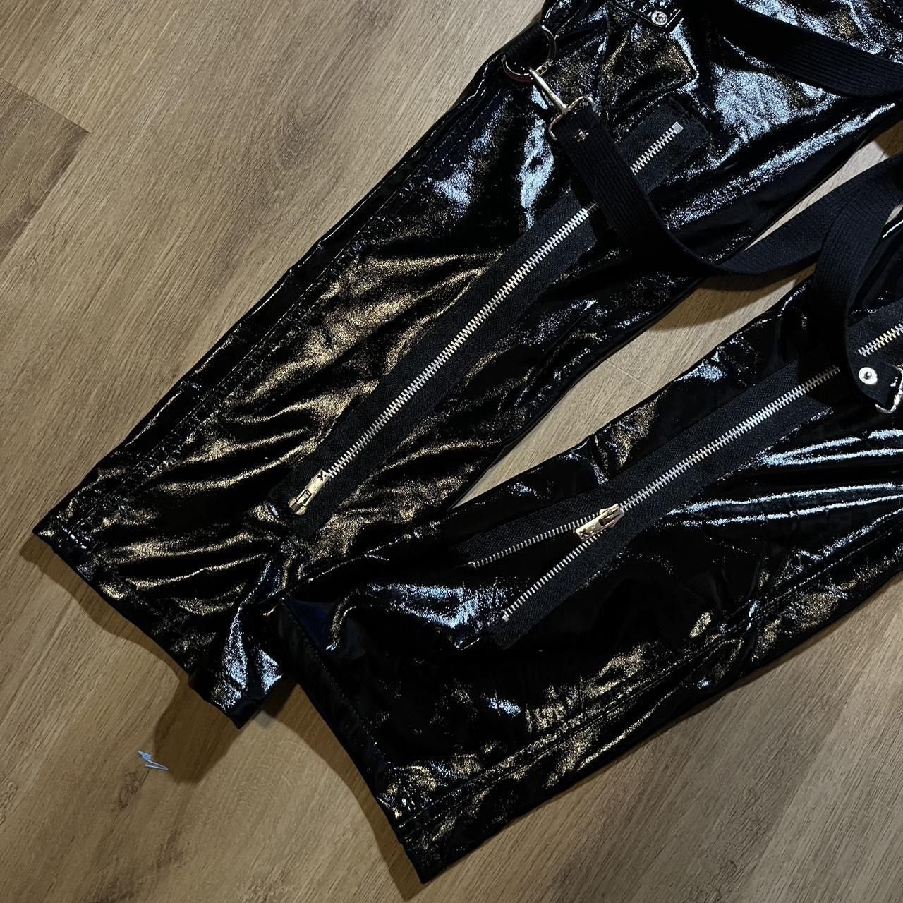 Tripp NYC 🕷️ Tripp NYC PVC Latex Faux Leather Skinny Bondage Pants Size US 34 / EU 50 - 4 Thumbnail