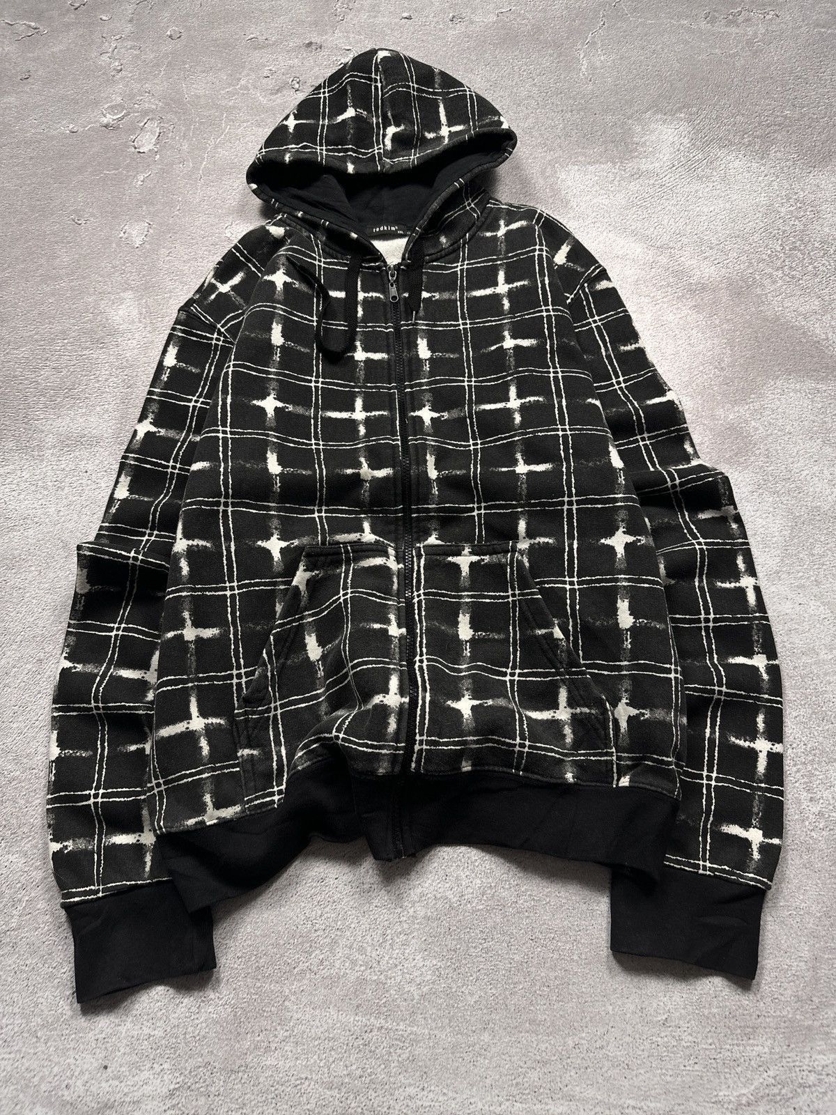 Japanese Brand Vintage Y2K CLH Stars AOP Full Zip Up Hoodie | Grailed