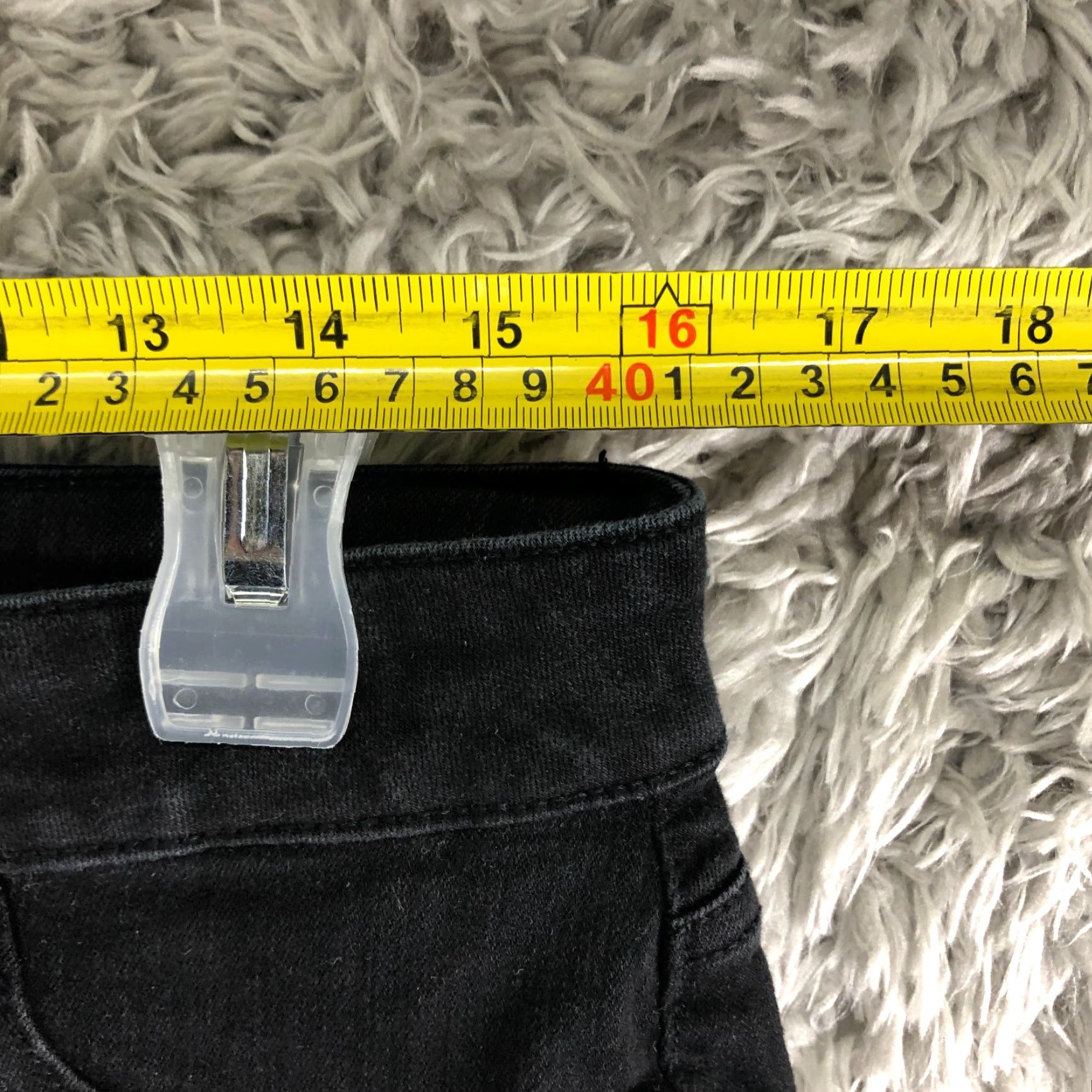 Vintage Maurices Womens Size L Long Mid Rise Skinny Dark Wash Black Denim Jeans Size 36" / US 14 / IT 50 - 2 Thumbnail