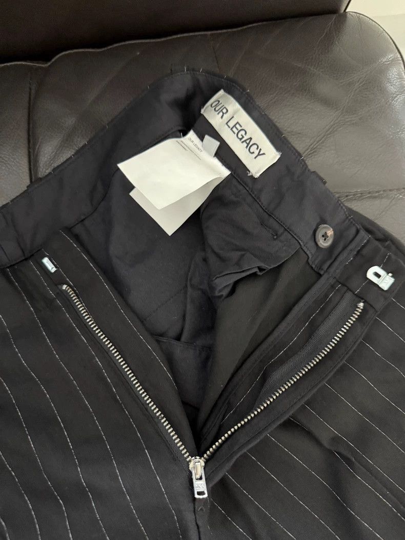Our Legacy Our Legacy size46 Black striped trousers Size US 30 / EU 46 - 1 Thumbnail