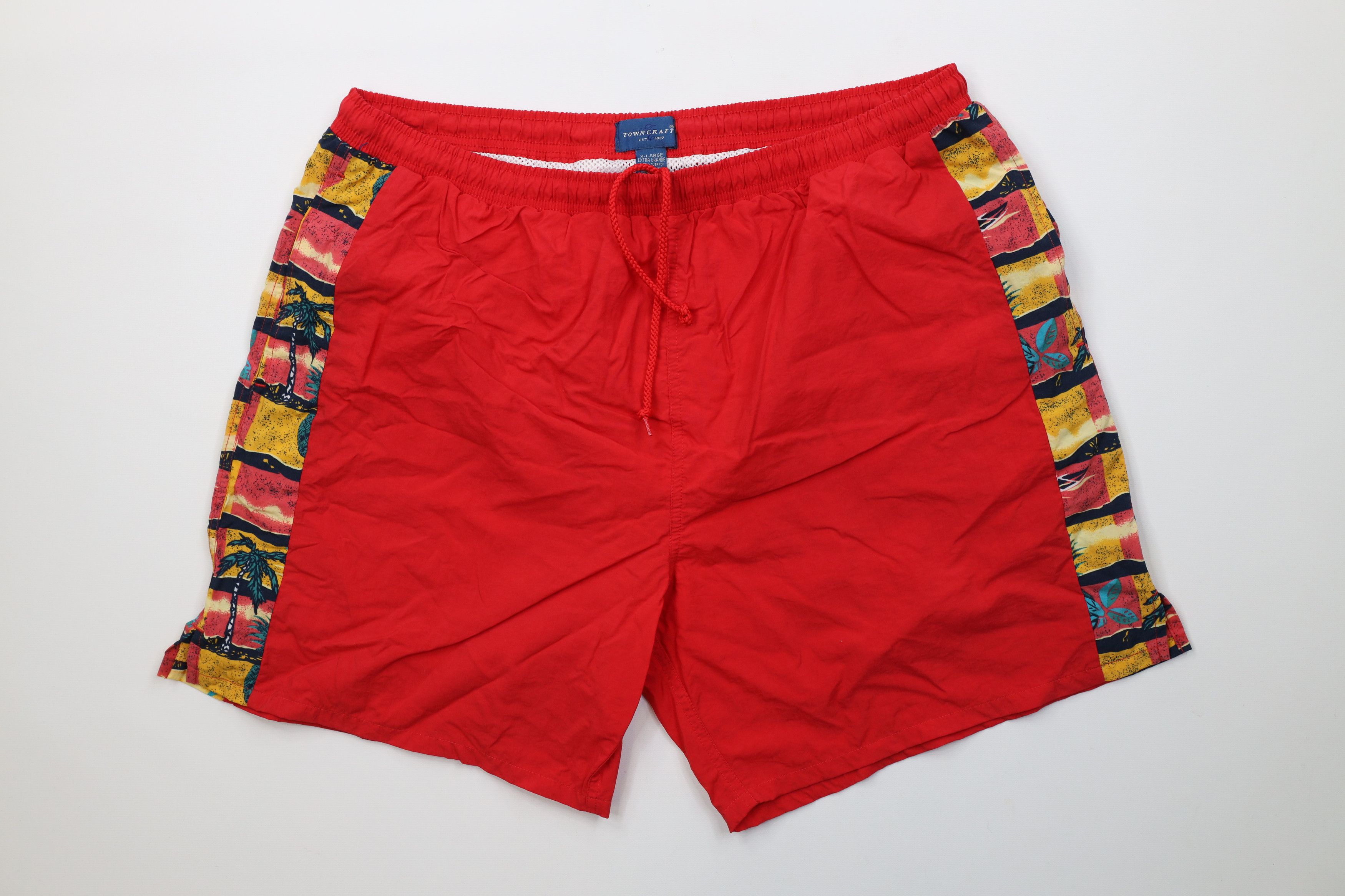 Vintage Vintage 90s Streetwear Surfing Beach Lined Shorts Trunks Size US 36 / EU 52 - 1 Thumbnail