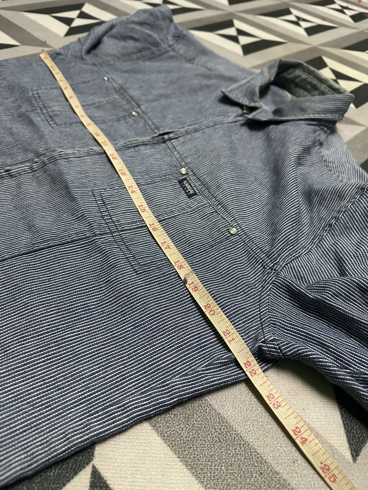 Kansai Yamamoto Kansai hikori denim zipper shirts Size US L / EU 52-54 / 3 - 9 Thumbnail