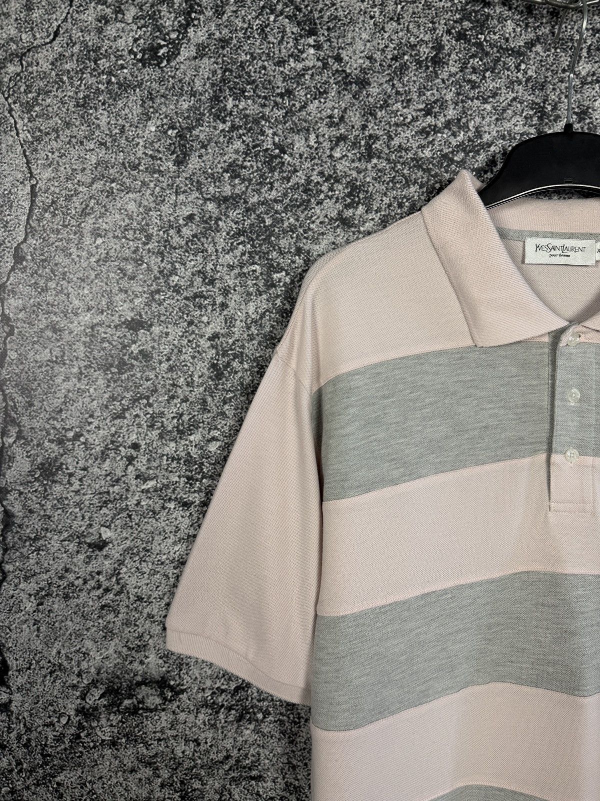 Yves Saint Laurent Men’s Yves Saint Laurent Striped Polo Shirt Vintage Size XXL Size US XXL / EU 58 / 5 - 3 Thumbnail