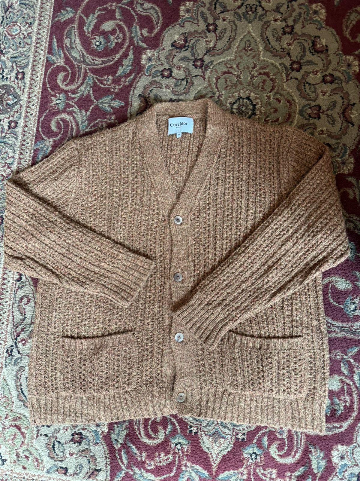 Corridor Braided Alpaca Cardigan Size US XL / EU 56 / 4 - 2 Thumbnail