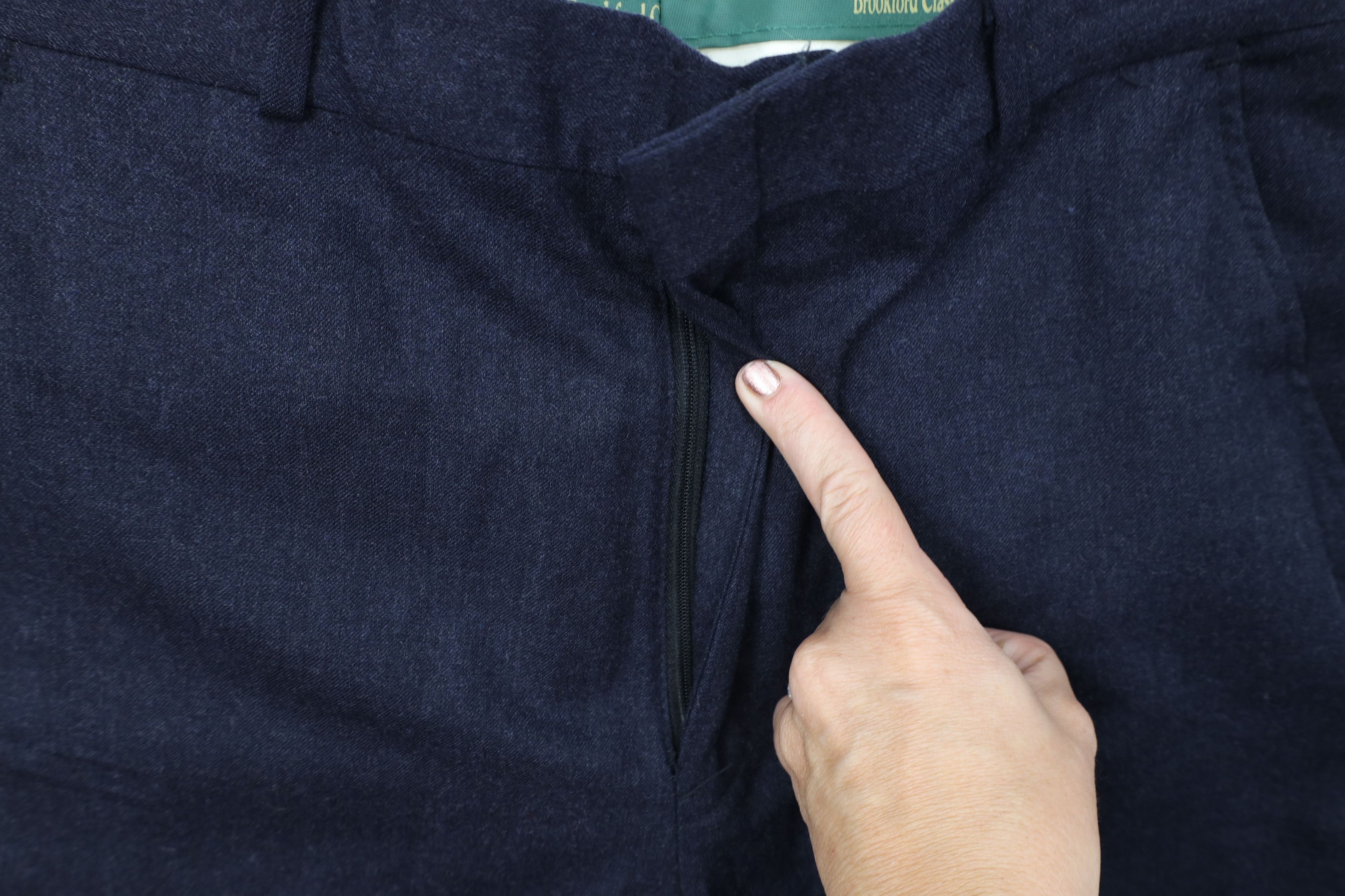 Vintage Vintage 90s Streetwear Wide Leg Chino Pants Navy Blue USA Size US 32 / EU 48 - 7 Thumbnail