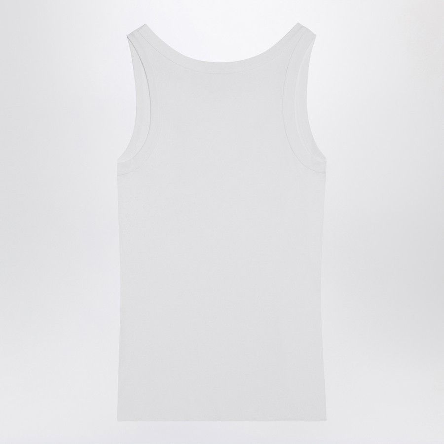Prada o1d2blof0924 Tank Top in White Size S / US 4 / IT 40 - 2 Thumbnail