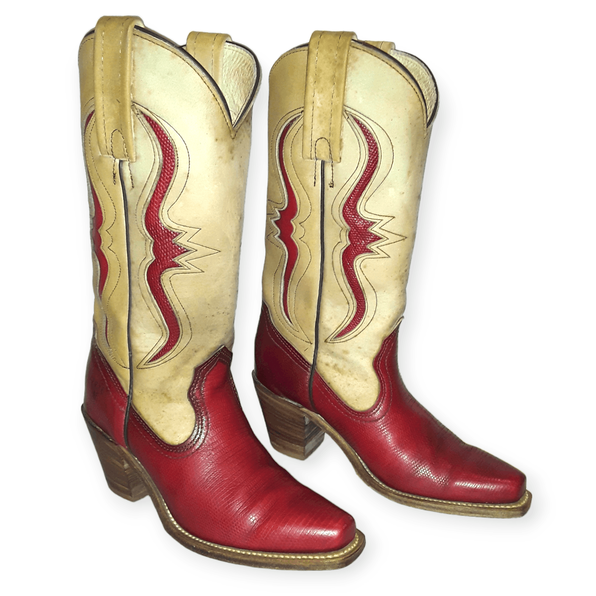 Vintage Vtg Frye Leather Cowgirl Western Boots Size 5.5 B USA Made Size US 5.5 / IT 35.5 - 1 Preview