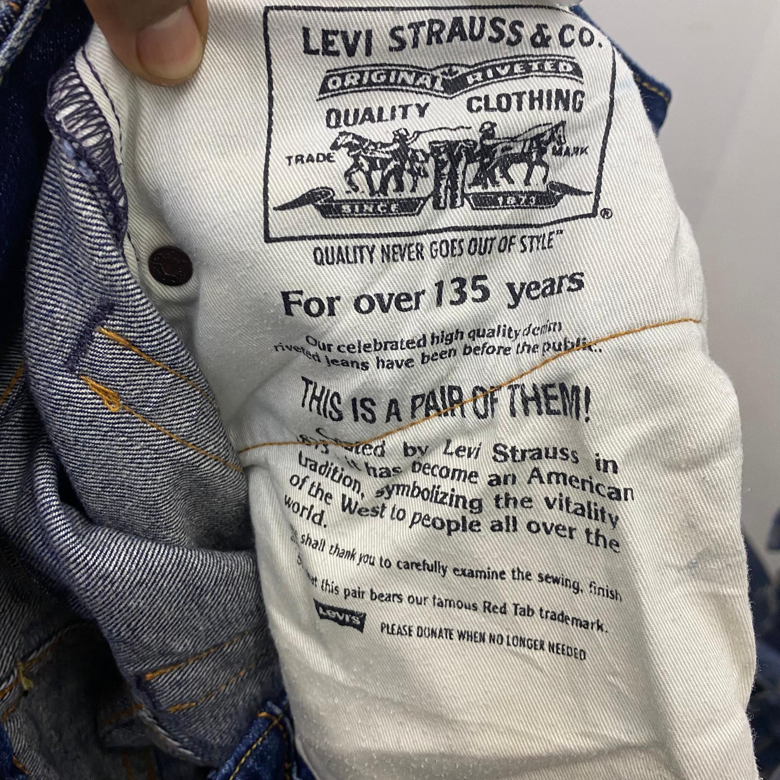 Levi's 💥Best Offer💥Vintage Levis 503 Distressed Denim Size US 31 - 14 Thumbnail